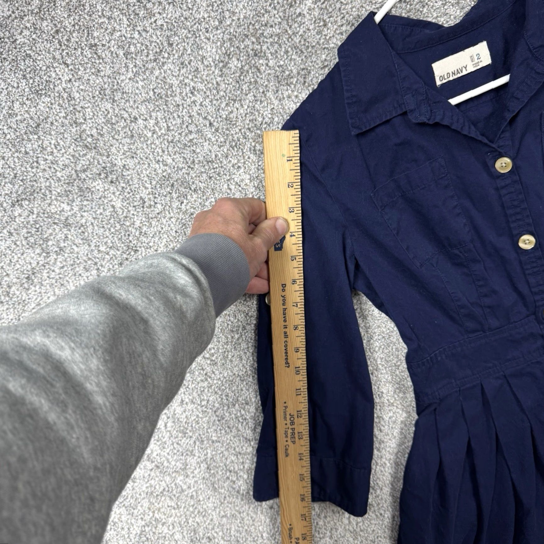 Old Navy Old Navy Shirt Dress 2 100% Cotton Retro 80s Teacher Military Coastal Utility Shirt Dress Women Adult Small Blue 90s Retro Modern Vintage: No Size XS / US 0-2 / IT 36-38 - 5 Thumbnail