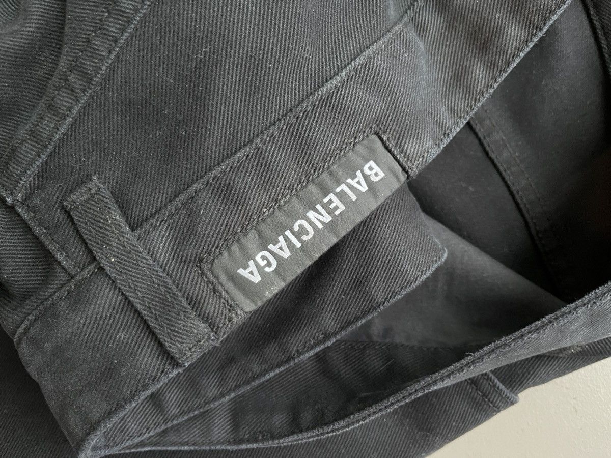 Balenciaga Balenciaga Baggy Pants in black soft moleskine denim S Size US 30 / EU 46 - 12 Thumbnail