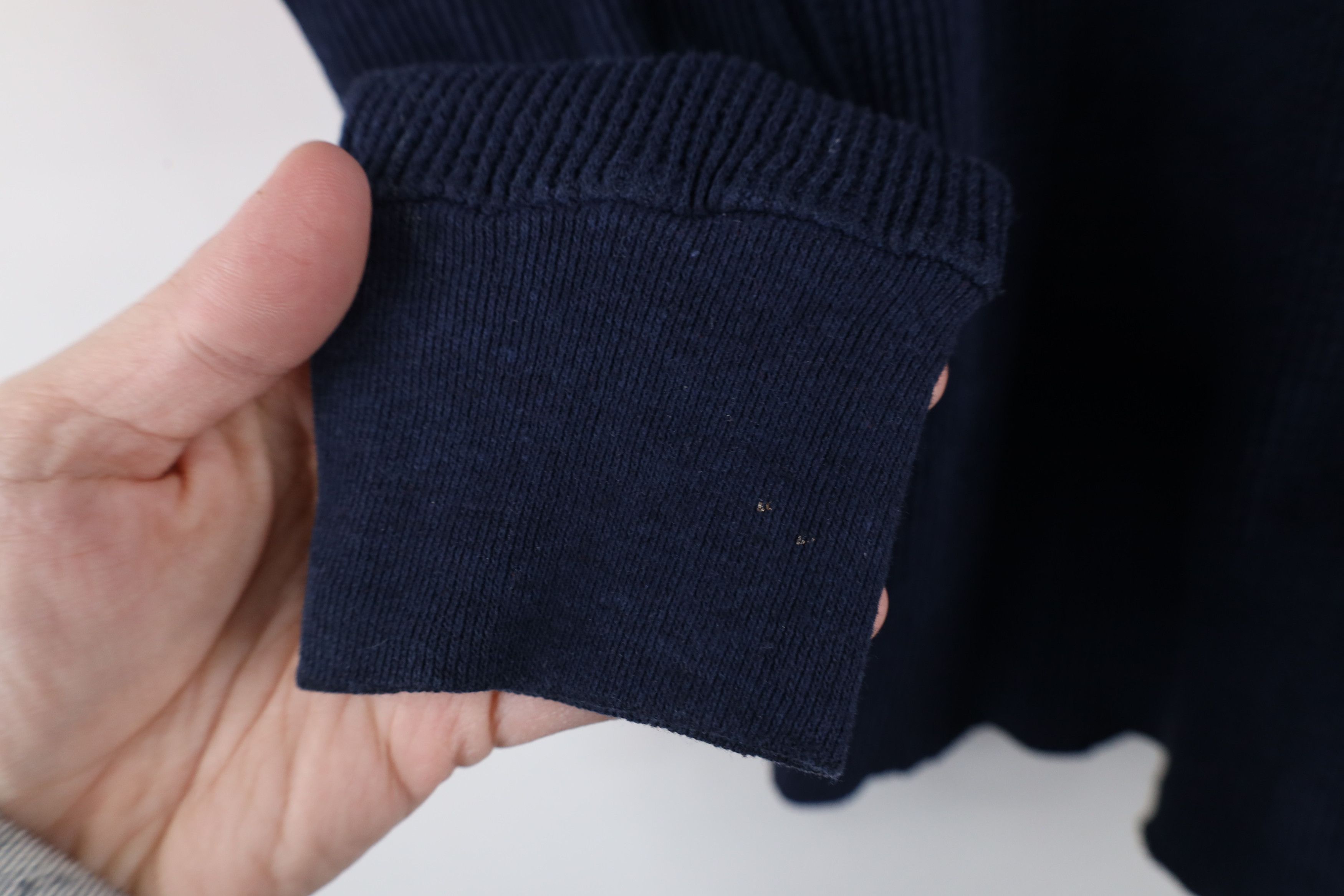 Vintage Vintage 90s Streetwear Knit Long Sleeve T-Shirt Blue USA Size US L / EU 52-54 / 3 - 5 Thumbnail