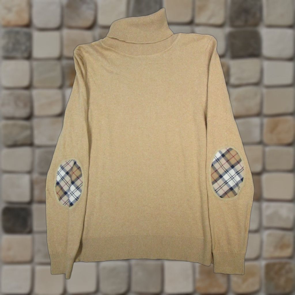 Barbour Barbour Sweater Barbour Womens 4 Brown Wool Cotton Knit Turtleneck Pullover Size S / US 4 / IT 40 - 1 Thumbnail