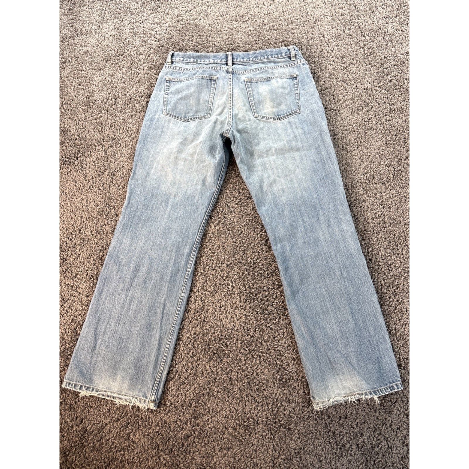 J.Crew VINTAGE J.CREW Jeans Bootcut 35x30 Regular Men Blue Denim 5-Pocket Inseam 30 Cotton Canada Baggy Size US 35 - 6 Thumbnail