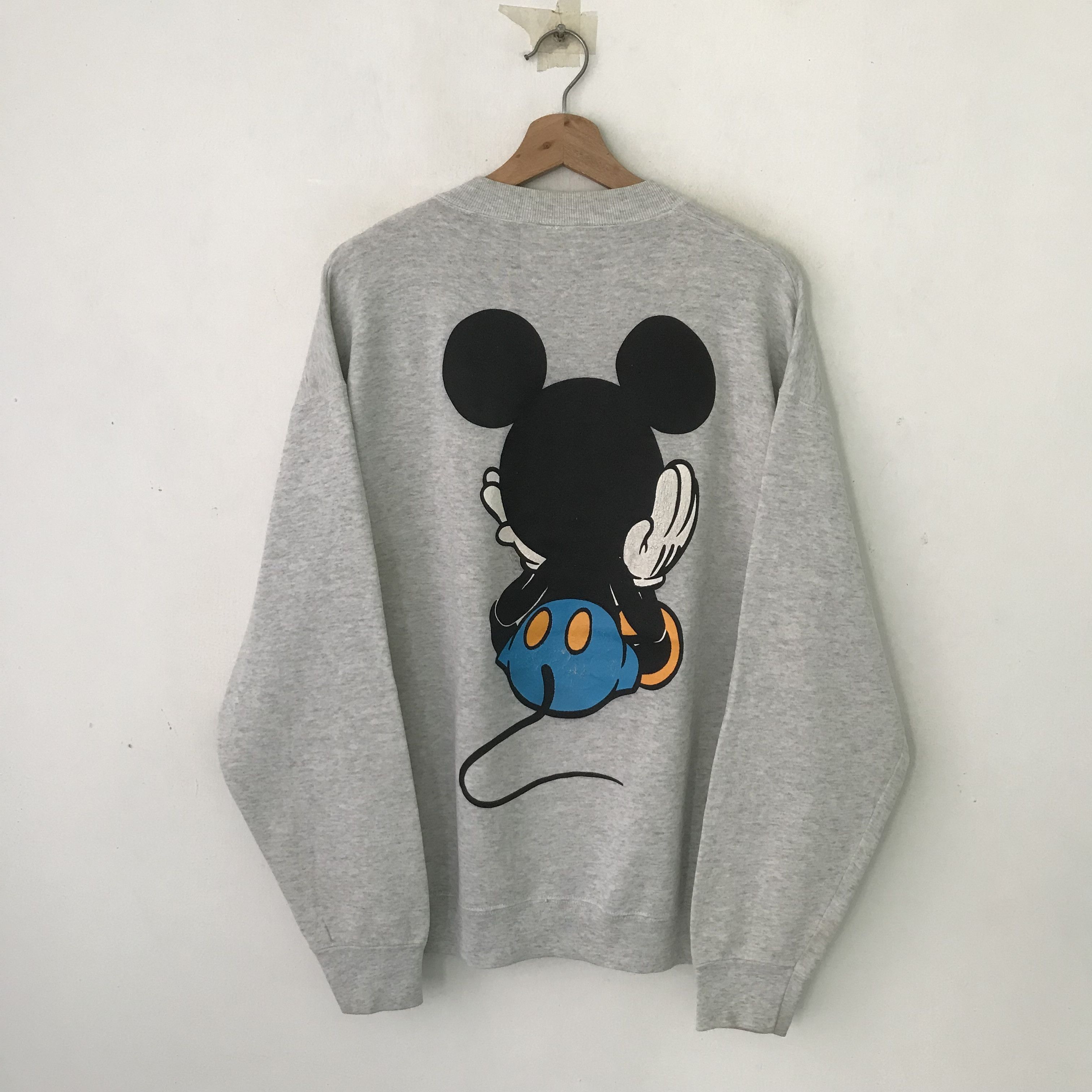 Mickey Mouse Vintage 90's Mickey Mouse Grey Sweatshirt - 442 Size US L / EU 52-54 / 3 - 2 Thumbnail