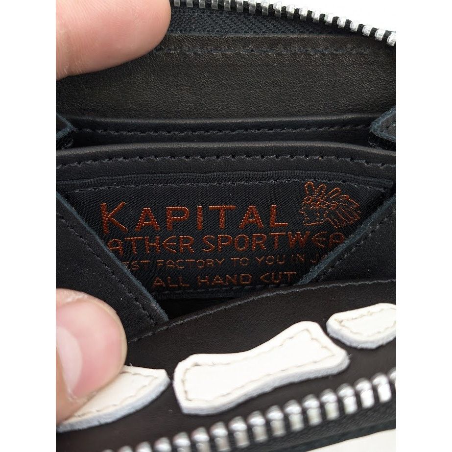 Kapital Kapital Zip Wallet Black/White Size ONE SIZE - 11 Thumbnail