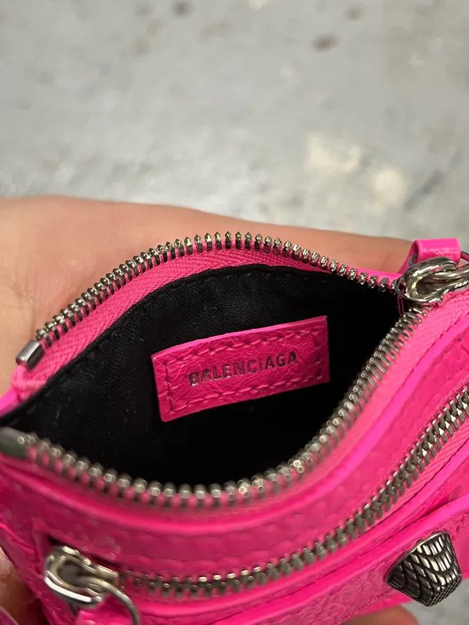 Balenciaga Balenciaga City Pink Cracked Leather Wallet Size ONE SIZE - 7 Thumbnail