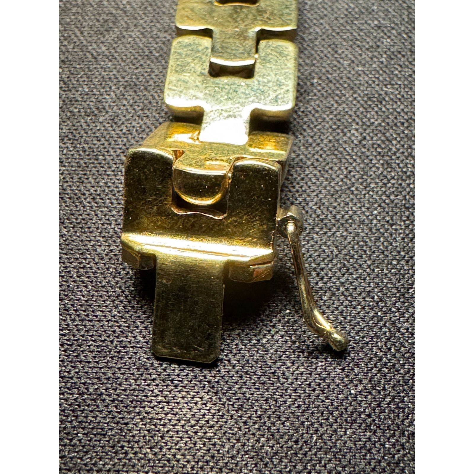 Other 925 Italy Gold Plated 28g Push Safety Clasp Bracelet Size 7 Size ONE SIZE - 8 Thumbnail