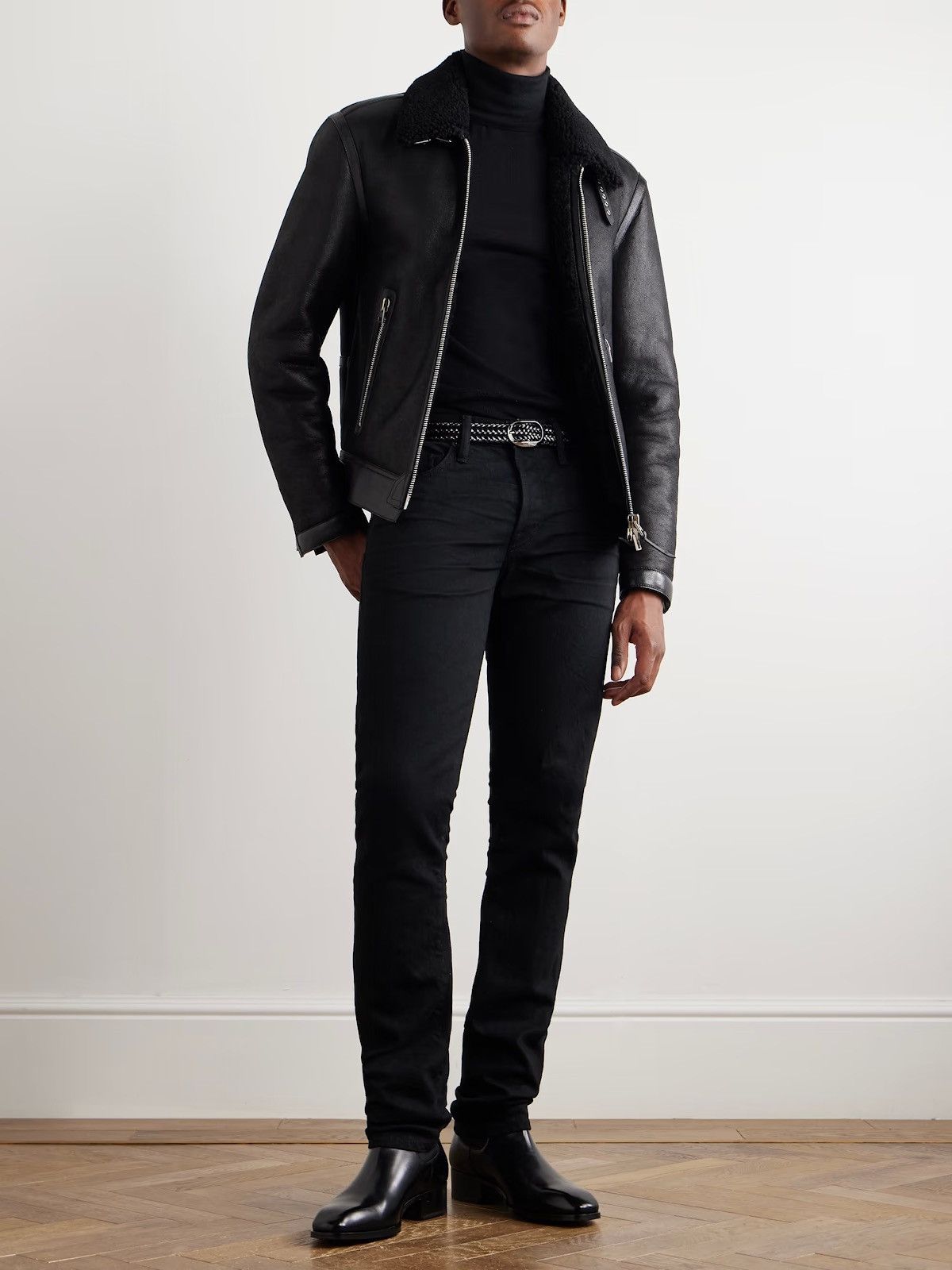 Ralph Lauren Black Label Ralph Lauren Black Label Shearling Jacket Size US M / EU 48-50 / 2 - 21 Thumbnail