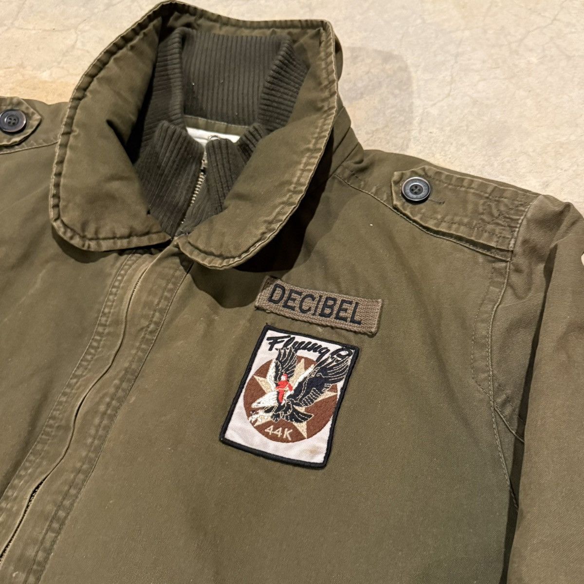 Vintage Vtg 2000s Faded Distressed Decibel Military Deck Jacket ERD Size US XXL / EU 58 / 5 - 4 Thumbnail