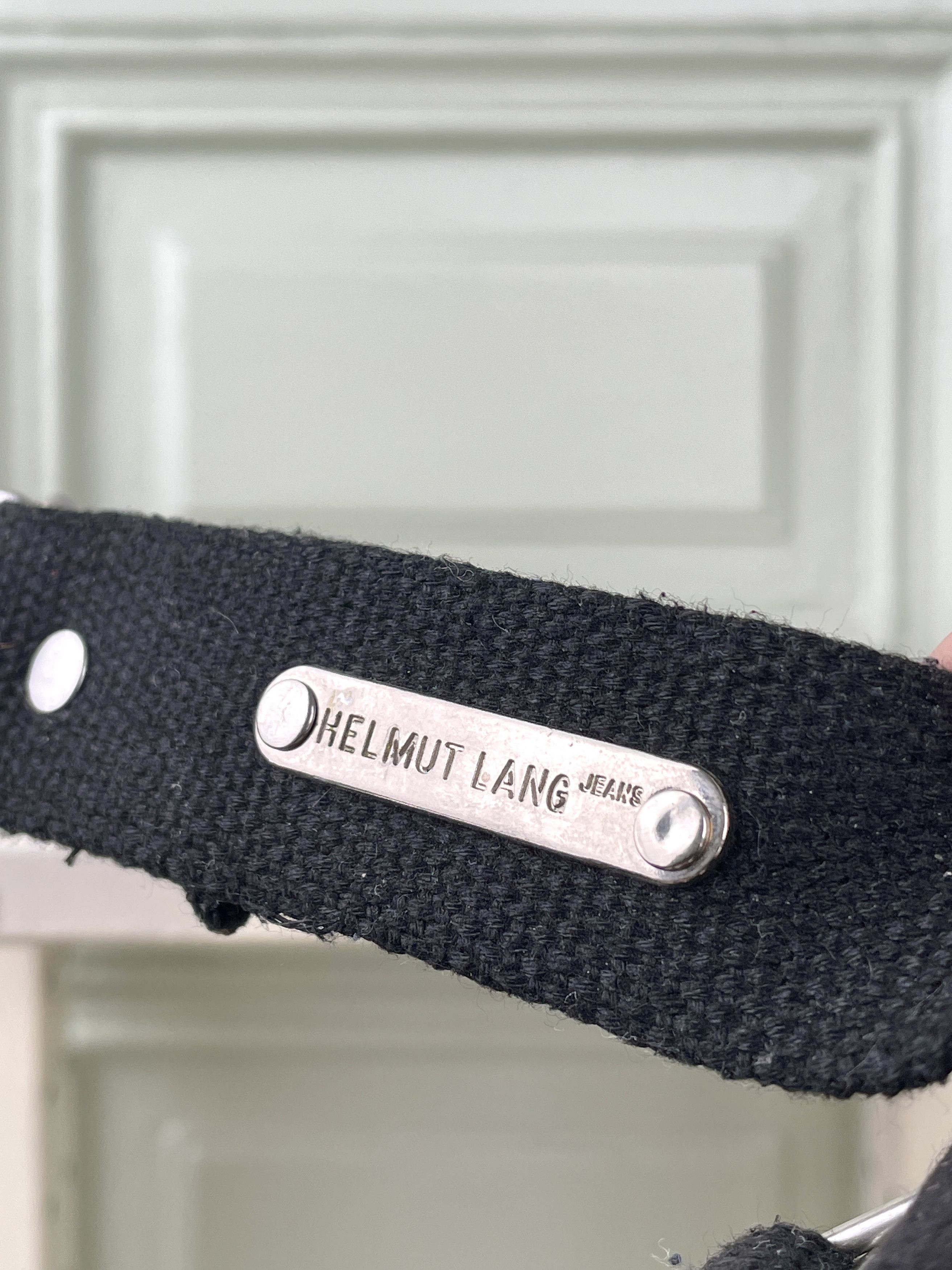 小物 HELMUT LANG AW98 Canvas chain belt Pre-owned Helmut Lang Aw98 Chain Belt In Black | ModeSens