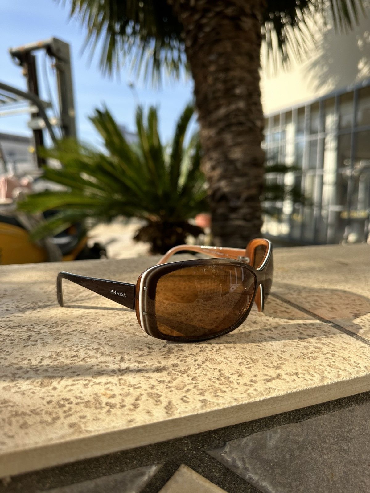 Prada Prada Sunglasses Brown SPR04F Size ONE SIZE - 1 Thumbnail
