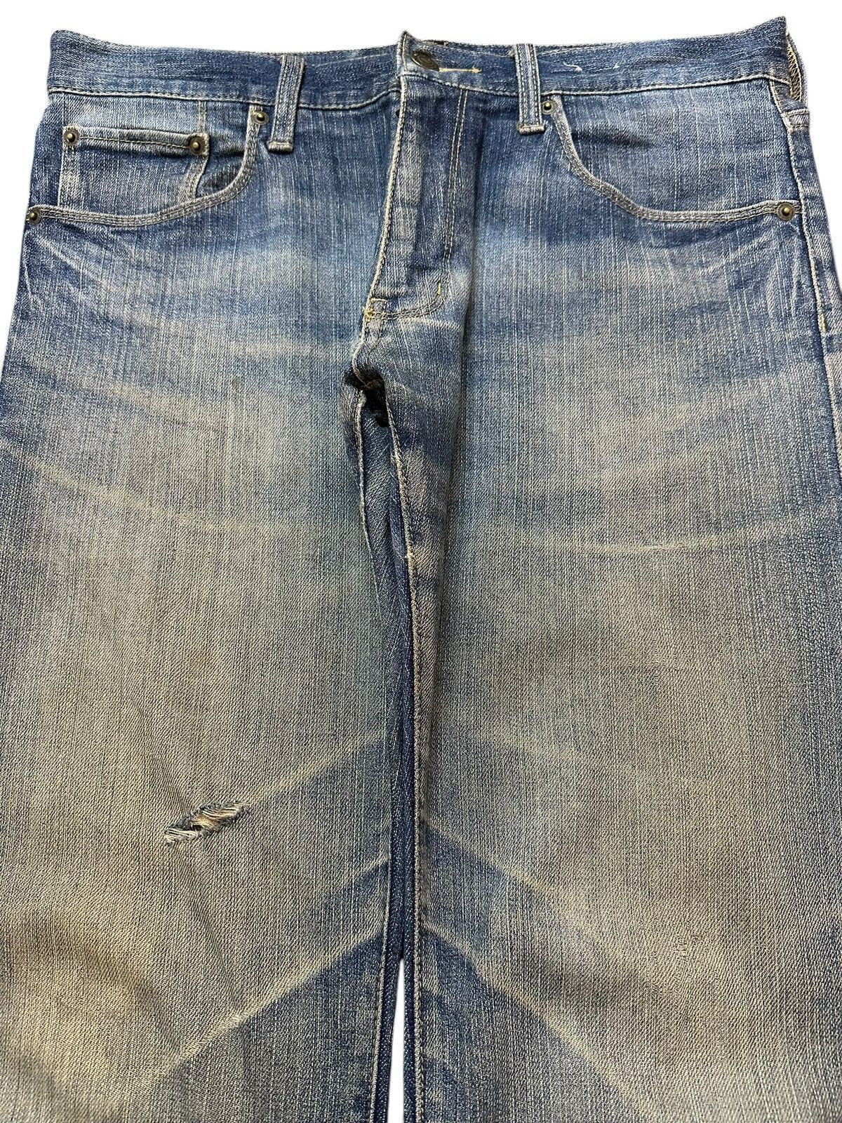 Japanese Brand Vintage Japanese Brand Faded Mud Wash Style Jeans Size US 32 / EU 48 - 3 Thumbnail