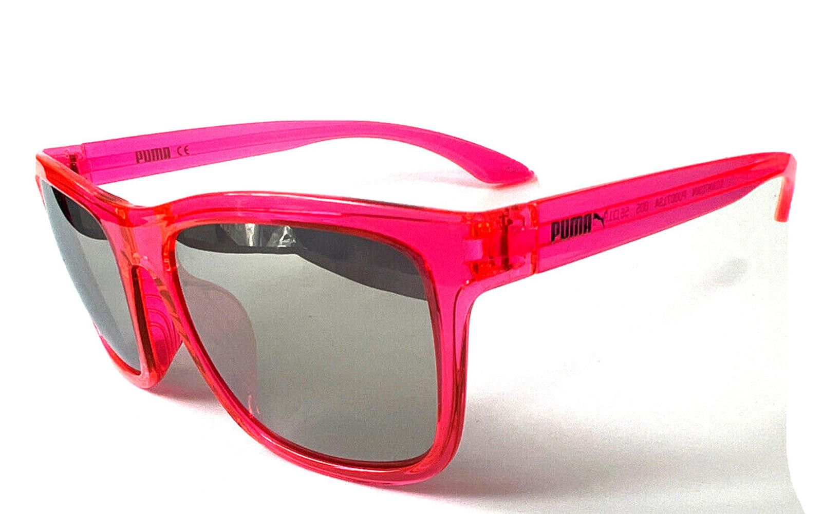 Puma PUMA PU0071SA 005 Red/Orange Square Sunglasses 56-19 145 New Size ONE SIZE - 3 Thumbnail