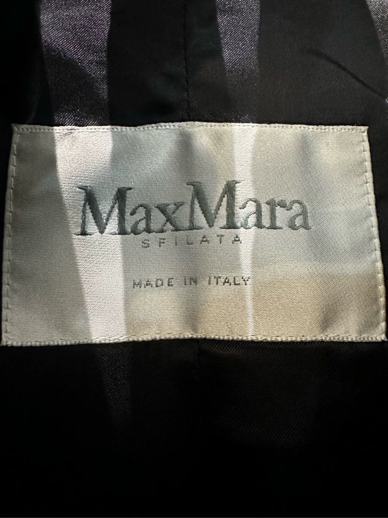 Max Mara Max Mara Teddy Classic Black Solid Long Sleeve Coat Jacket Size S / US 4 / IT 40 - 4 Thumbnail