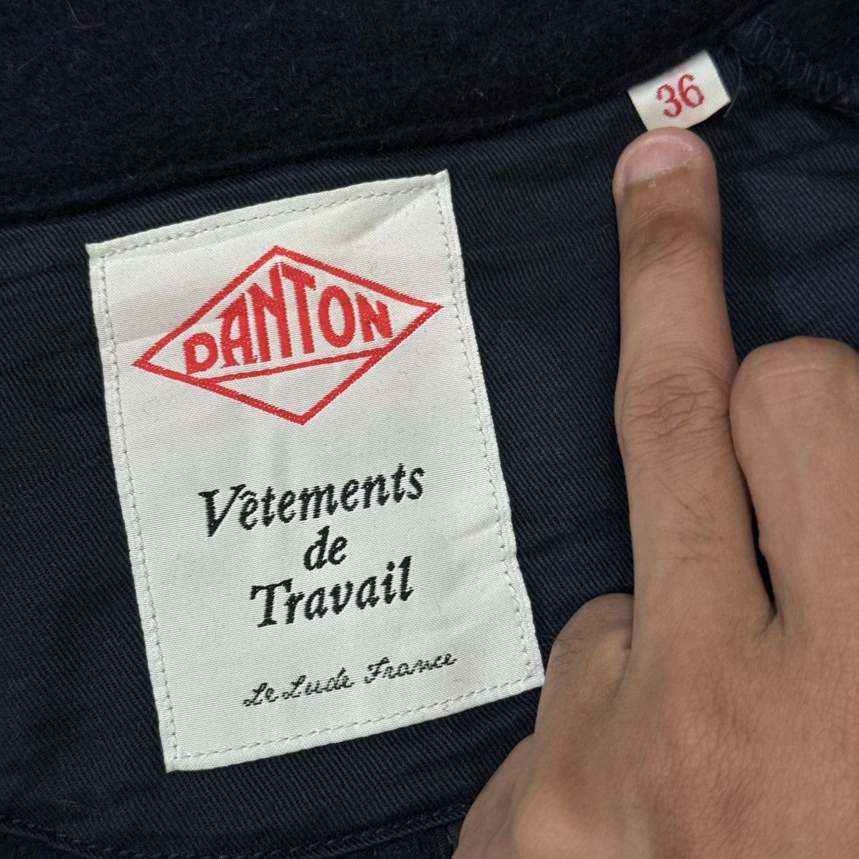 Danton Vintage Danton Vetements De Trevail Wool Hoodie Jacket Size M / US 6-8 / IT 42-44 - 16 Thumbnail