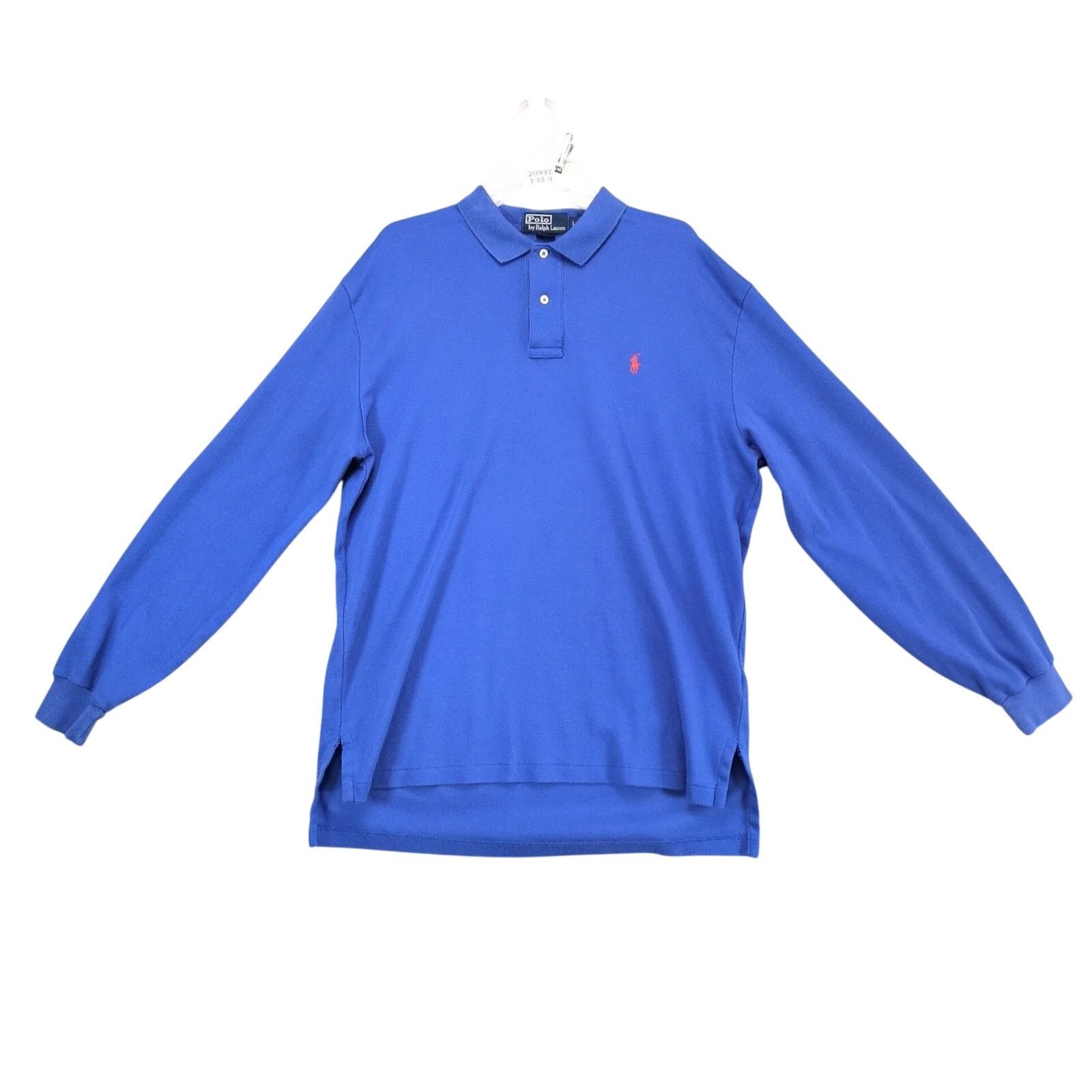 Polo Ralph Lauren Vtg Polo by Ralph Lauren Blue Polo Shirt Men's L Long Sleeve Size US L / EU 52-54 / 3 - 1 Thumbnail