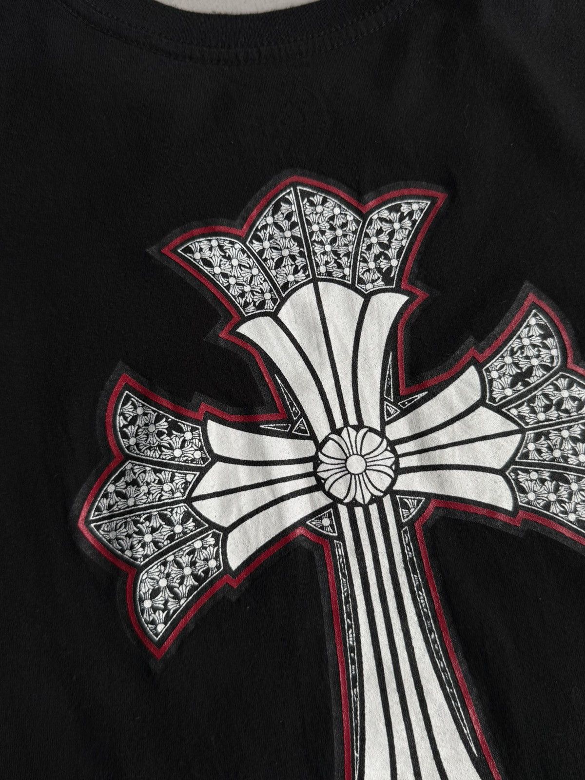 Chrome Hearts Rare 2000s - Double Cross Womens Tee Size M / US 6-8 / IT 42-44 - 4 Thumbnail