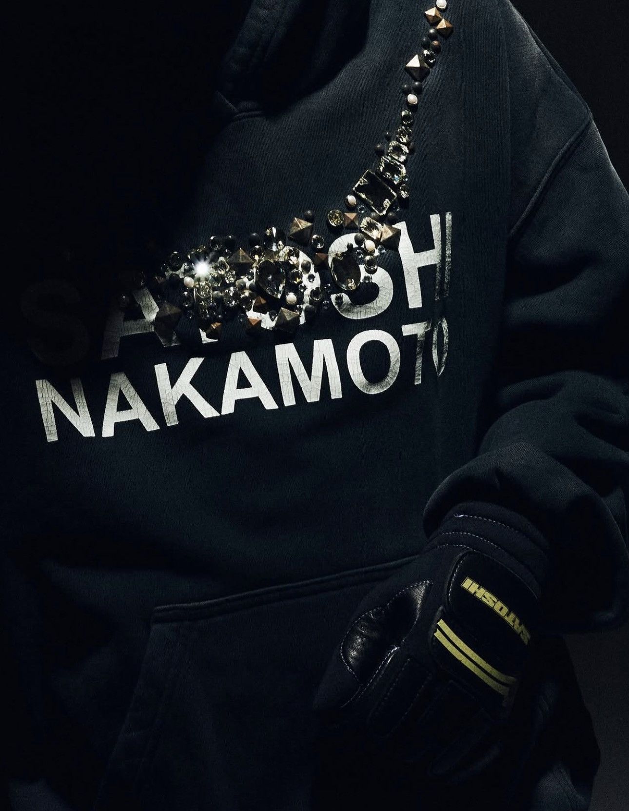 Satoshi Nakamoto LOGO PRINT EMBELLISHED JERSEY HOODIE Size US L / EU 52-54 / 3 - 2 Thumbnail