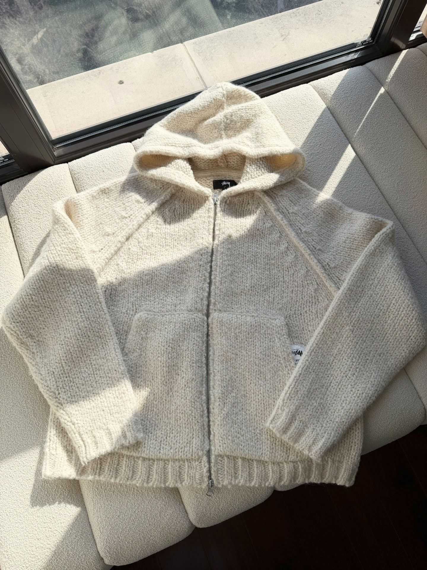 Stussy Stussy Chunky Knit Zip Hoodie Size US S / EU 44-46 / 1 - 1 Thumbnail