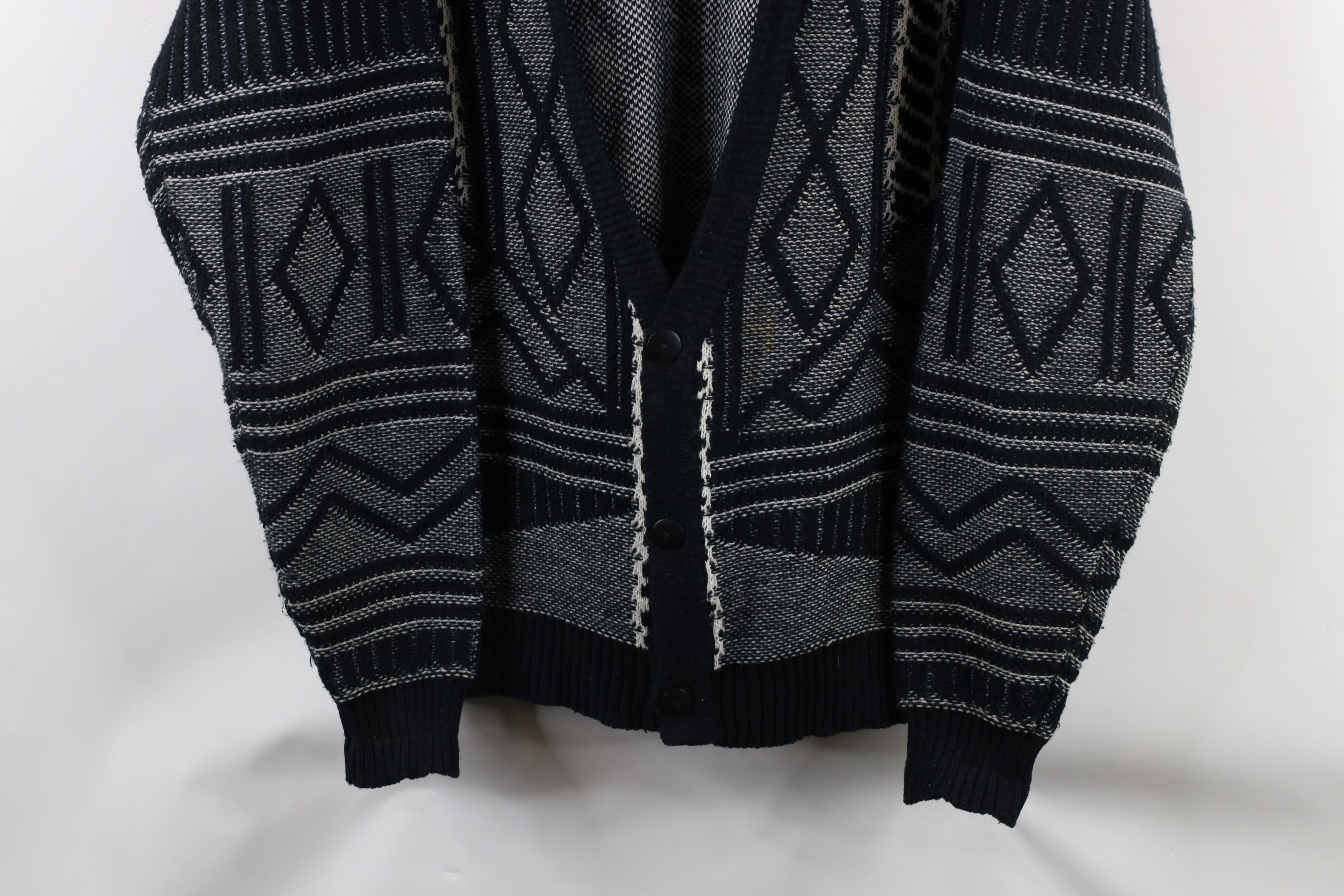 Vintage Vintage 90s Coogi Style Knit Cosby Cardigan Sweater Acrylic Size US L / EU 52-54 / 3 - 3 Thumbnail