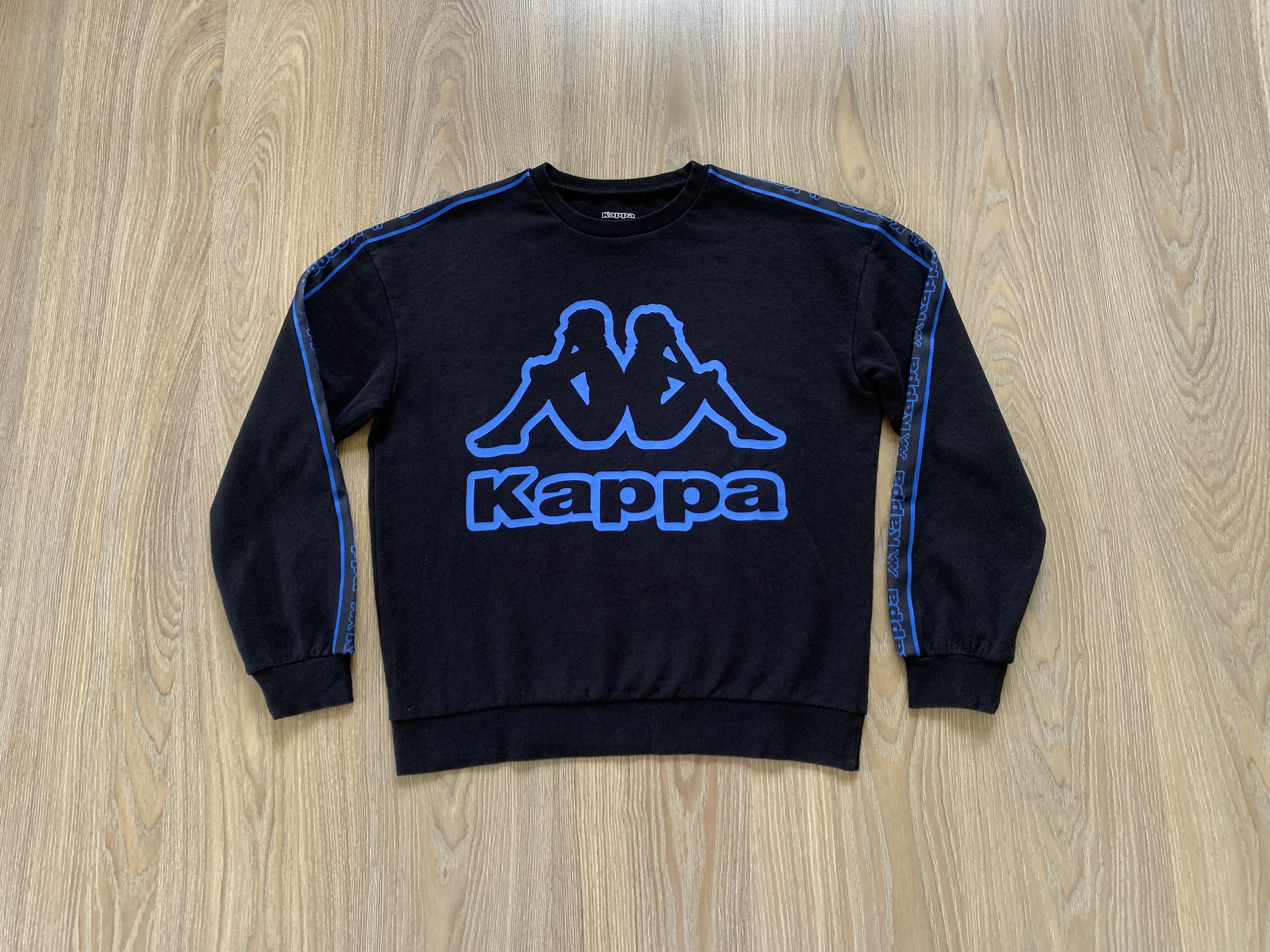 Kappa Kappa Black Big Logo Cotton Lampas Sweatshirt Size US M / EU 48-50 / 2 - 9 Thumbnail