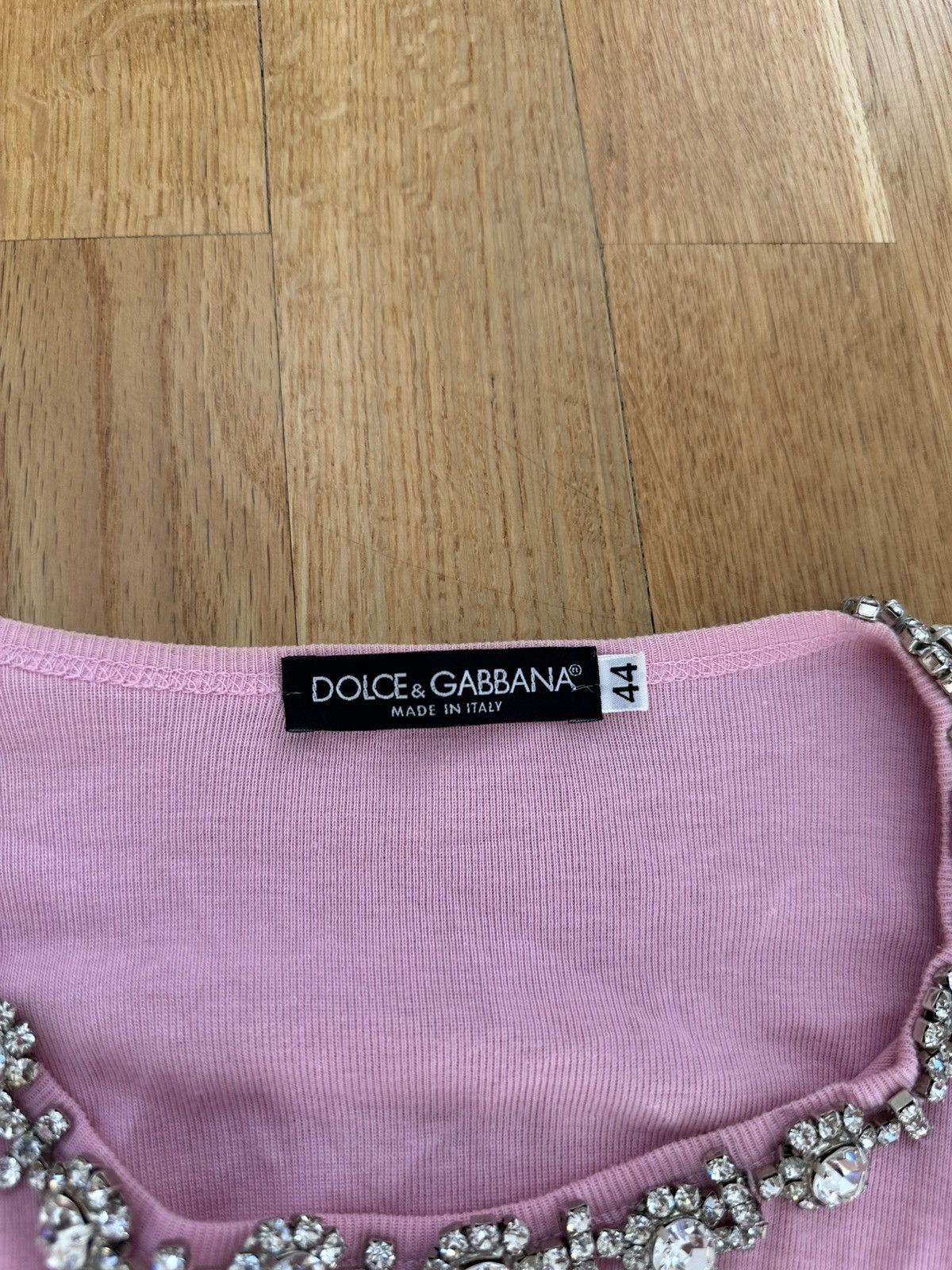Dolce & Gabbana Dolce Gabbana Hollywood Long Sleeve Pink T-shirt Size M / US 6-8 / IT 42-44 - 9 Thumbnail