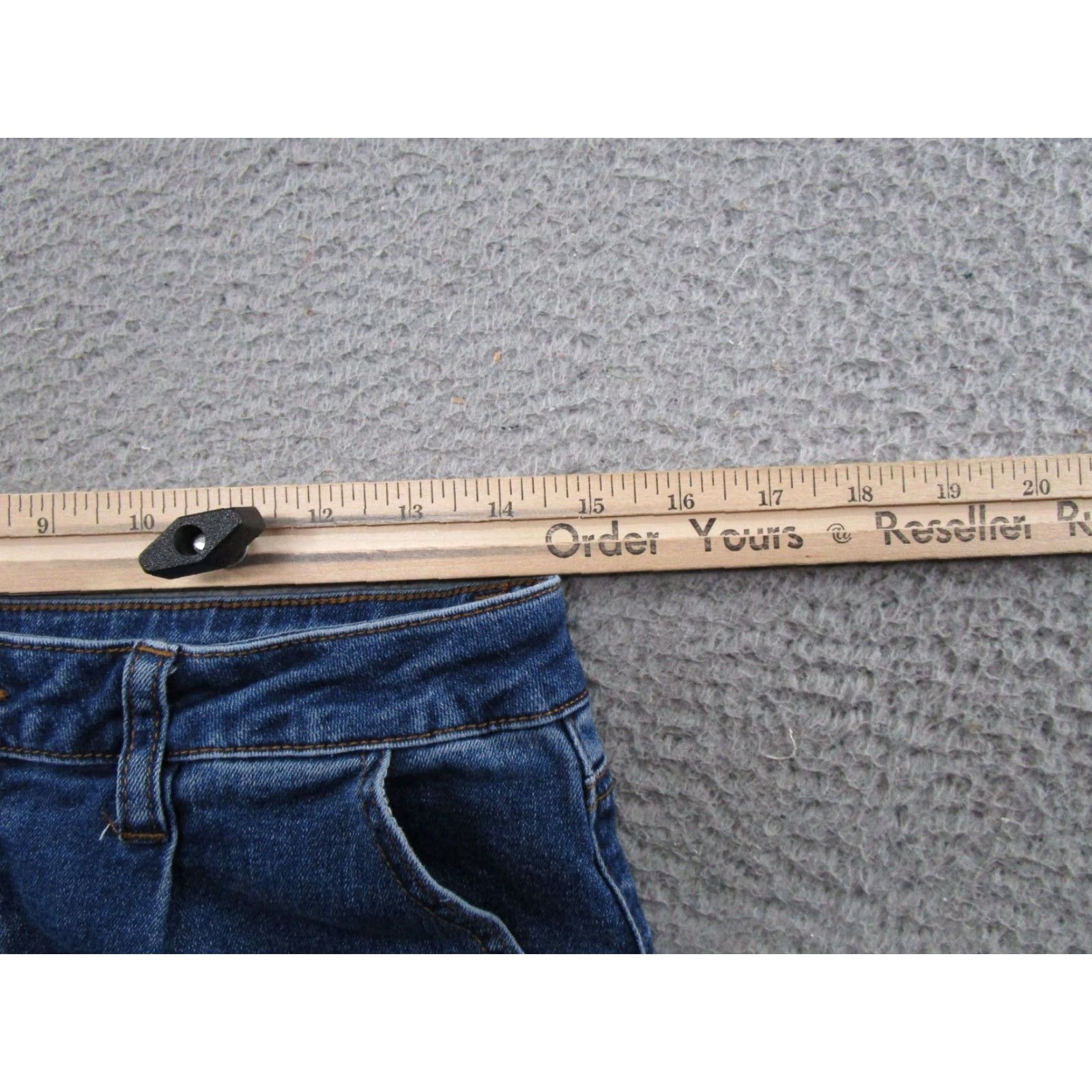Madison Ashley Madison Women's Wide-Leg Baggy Fit Cargo Jeans Blue Denim Size 9 Stretch Denim Jeans Womens Wide-Leg Baggy Fit 9 Blue Size 30" / US 8 / IT 44 - 6 Thumbnail