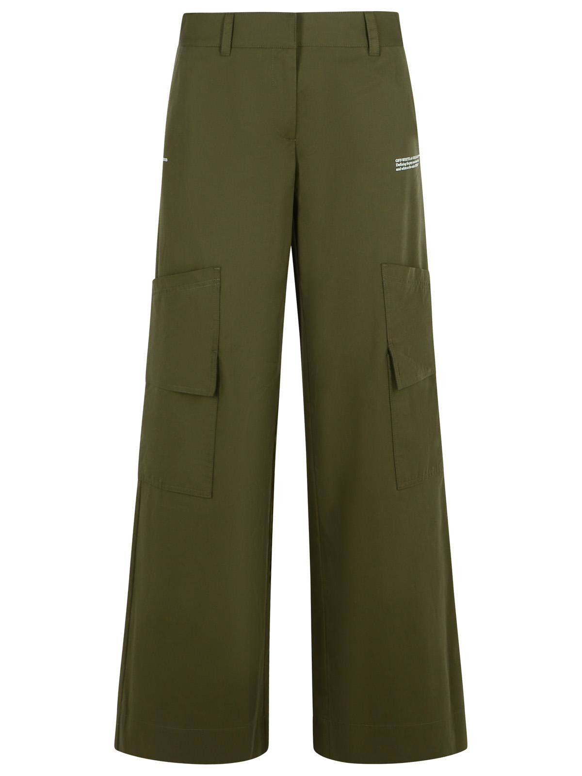 【送料&関税込】Off-White toybox Cotton Pants Green