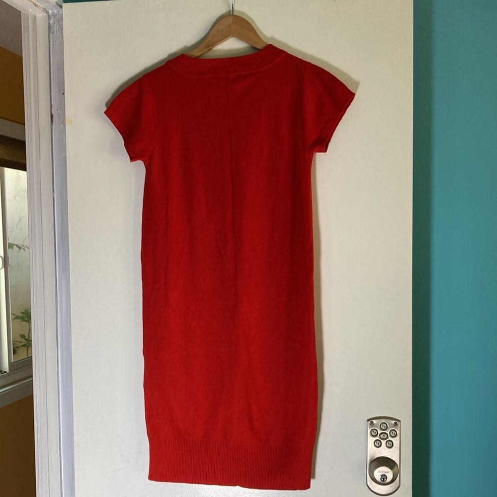 Diane von Furstenberg Diane Von Furstenberg Size P Red Knit Dress “Beliz” Four Poc Size XS / US 0-2 / IT 36-38 - 9 Thumbnail