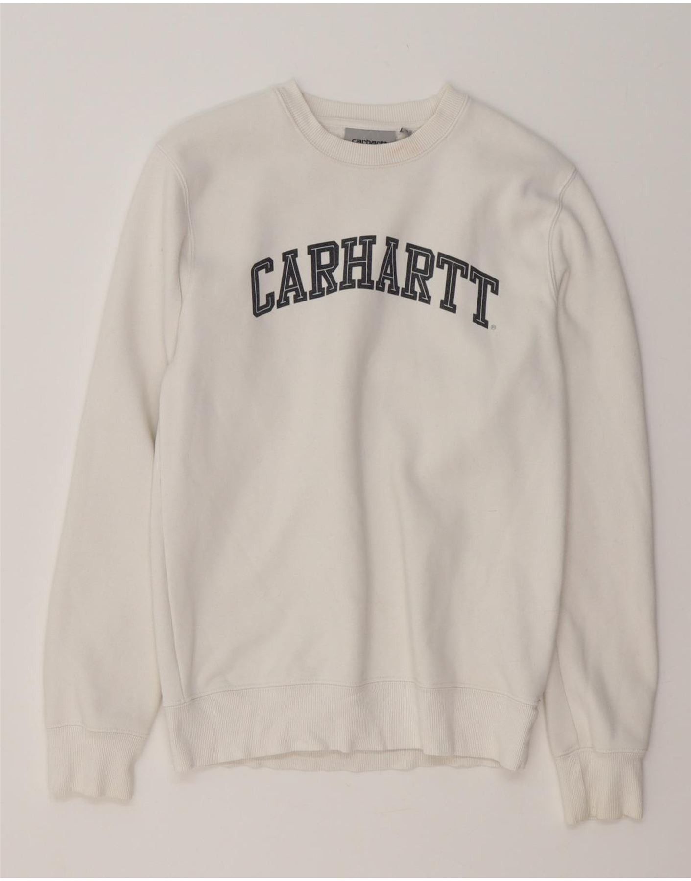 Carhartt Mens Graphic Sweatshirt Jumper XS White Cotton Size US XS / EU 42 / 0 - 1 Thumbnail