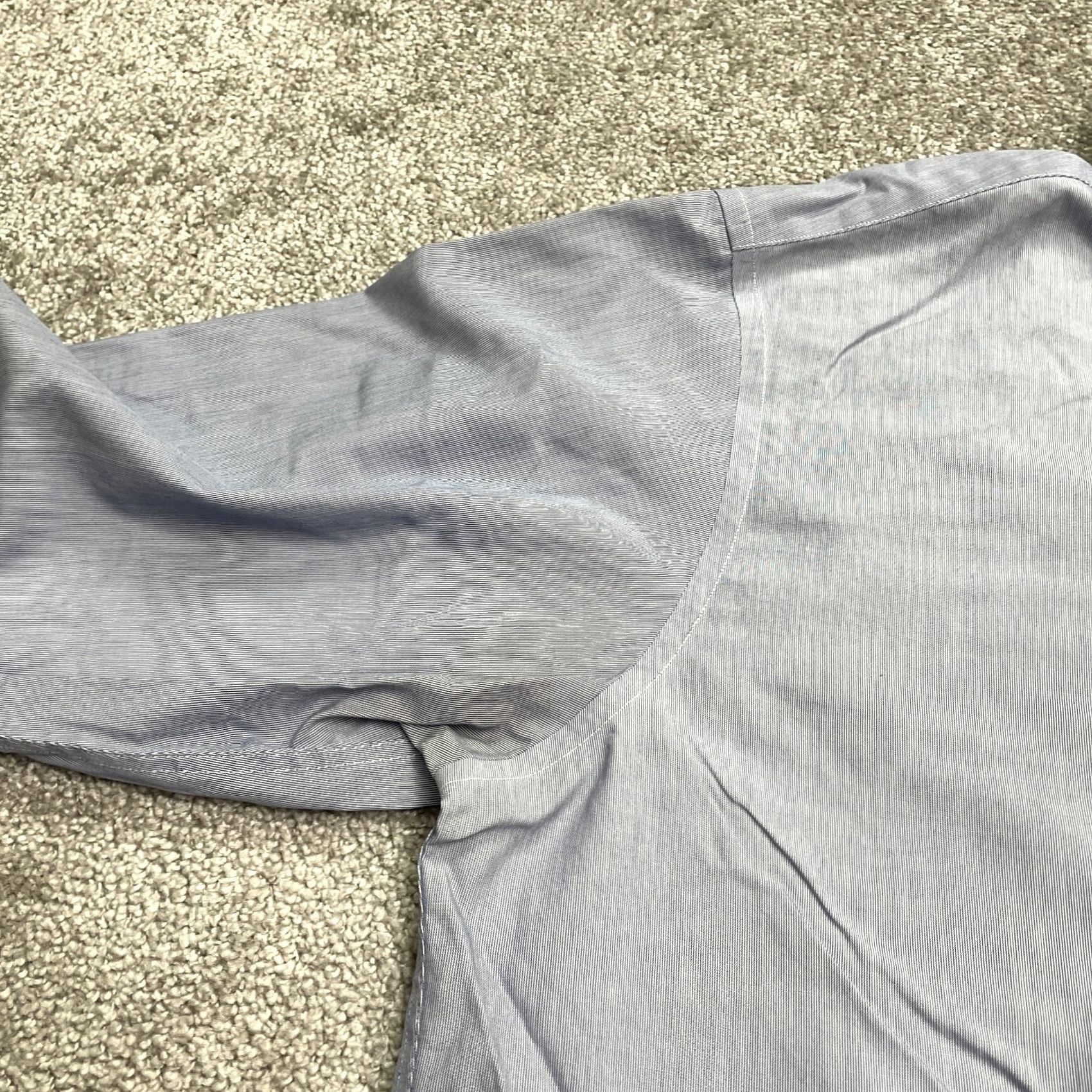 Brooks Brothers Brooks Brothers 346 Dress Shirt Mens 16.5 Blue Regular Fit Cotton Business Shirt Size 46R - 4 Thumbnail