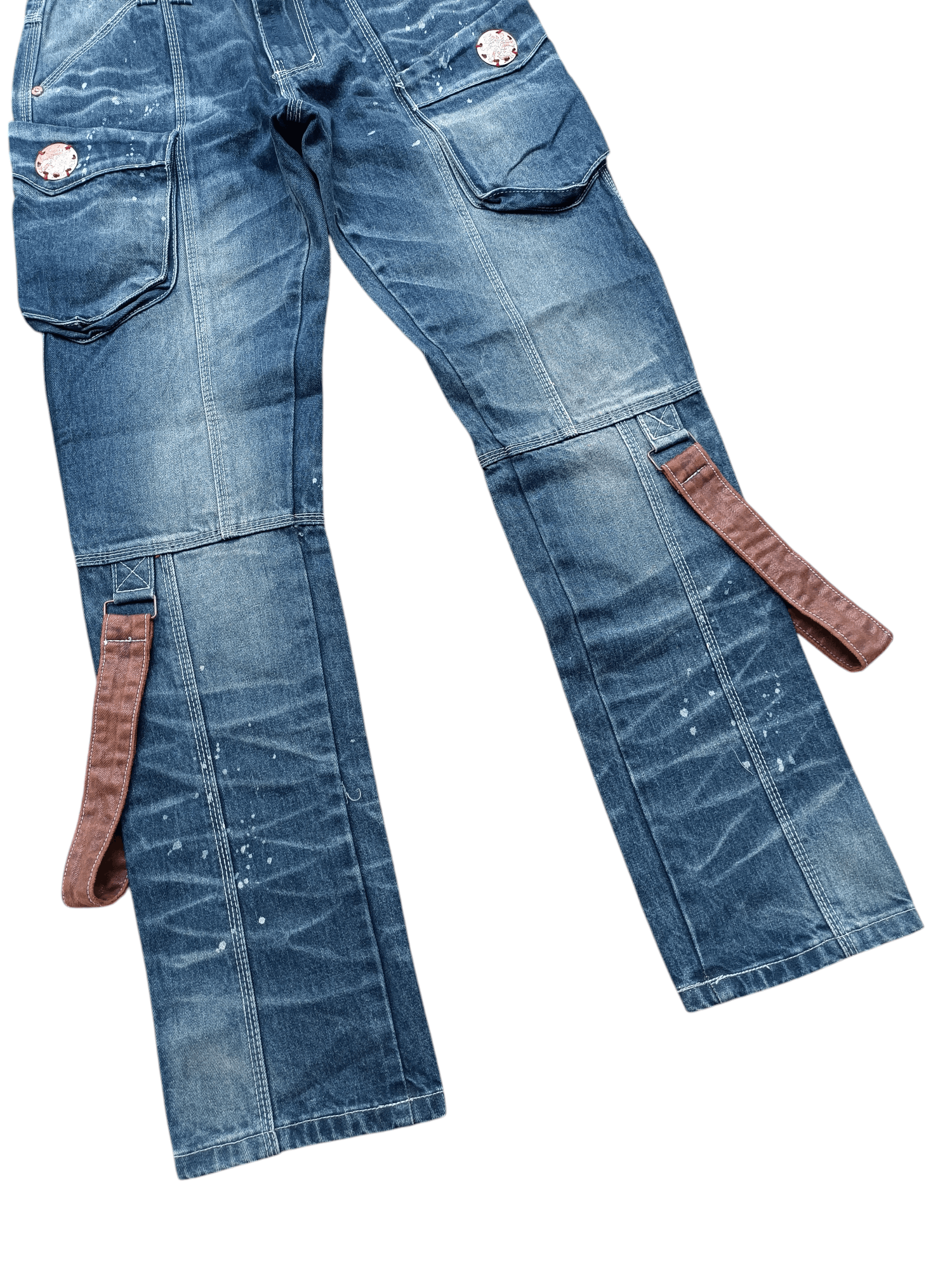 Hysteric Glamour RARE Joneaa Multi Pocket Design Knee Strap Jeans Size US 30 / EU 46 - 18 Thumbnail