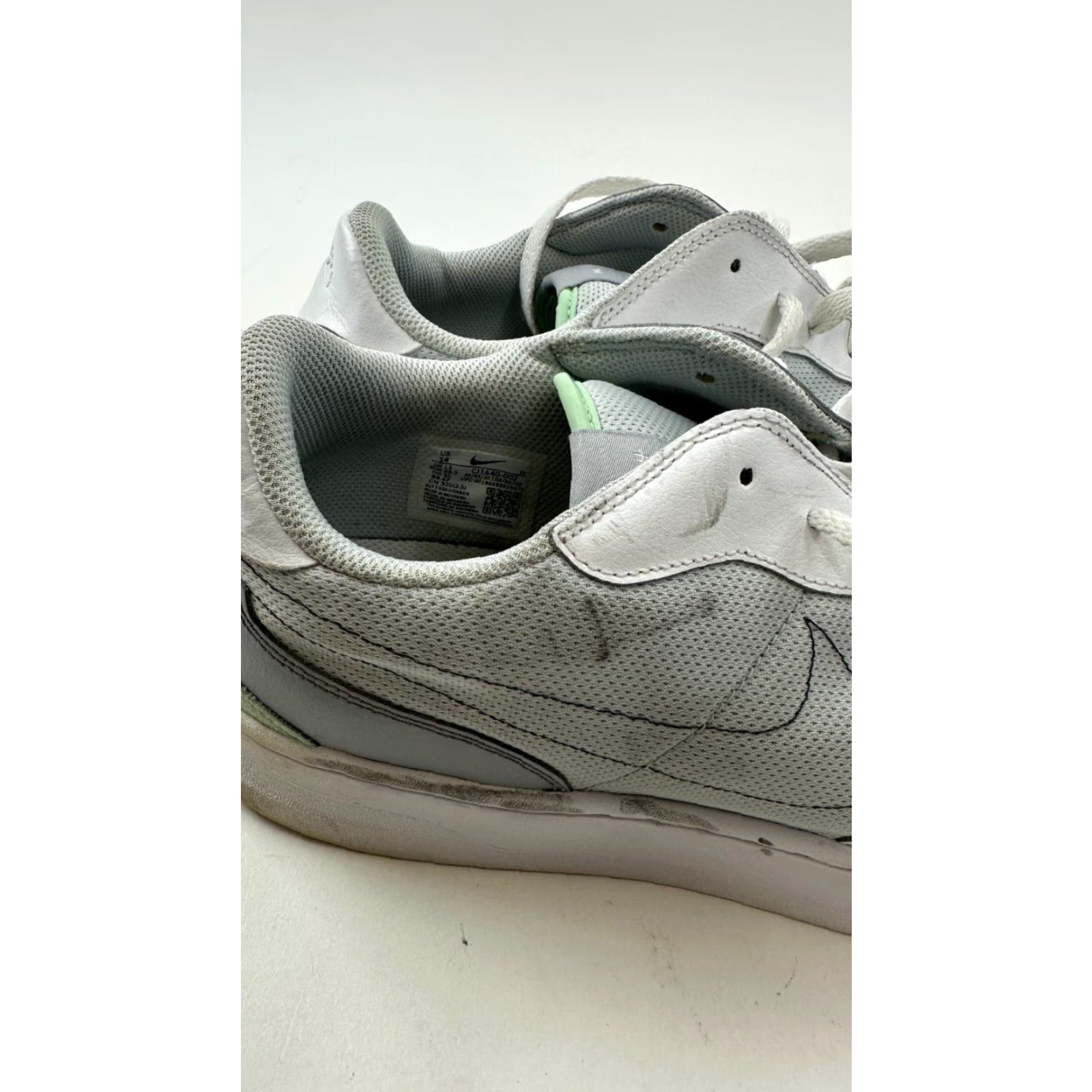 Nike Nike Squash Type Shoes Men 14 White Gray Low Top Lace Up Sneakers CJ1640-002 Size US S / EU 44-46 / 1 - 5 Thumbnail