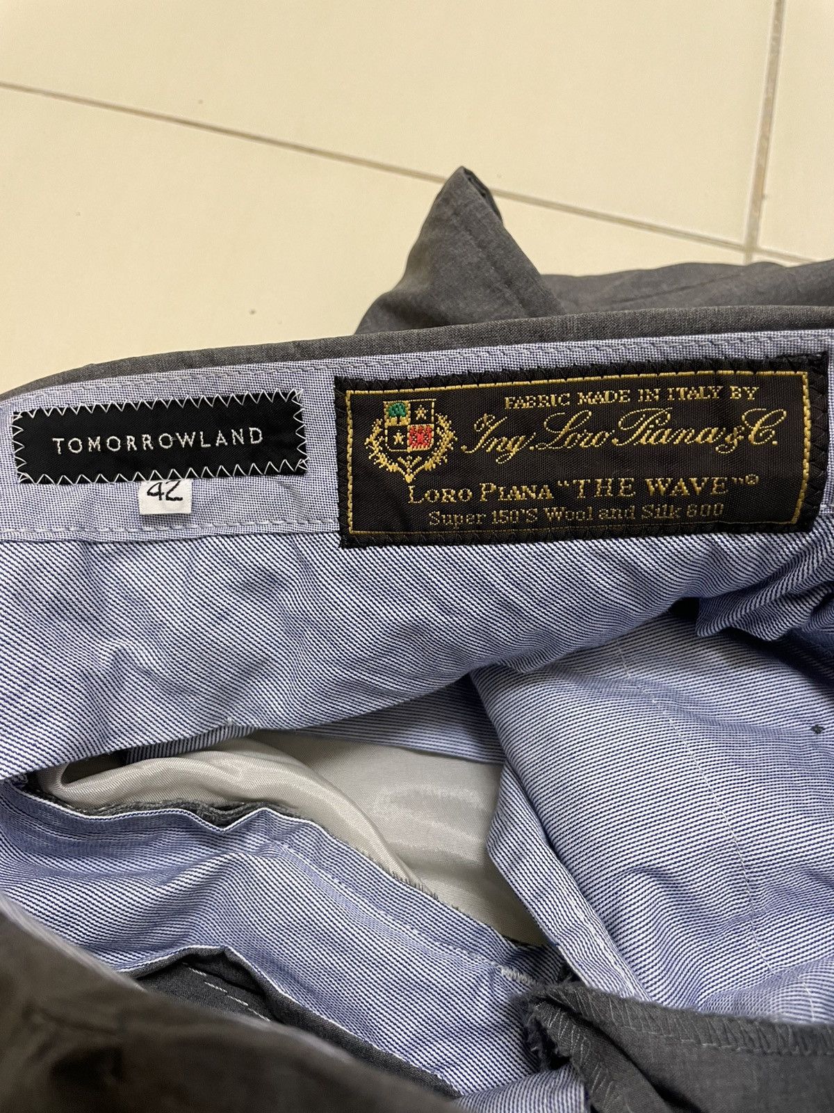 Loro Piana × Tomorrowland Tomorrowland Loro Piana The Wave Wool & Silk Pants Size US 27 - 7 Thumbnail