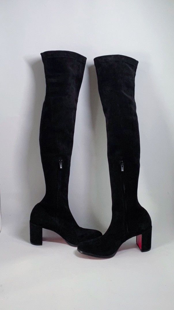 Christian Louboutin Christian Louboutin Stretchadoxa Botta Alta Suede Boots 37 Size US 7 / IT 37 - 10 Thumbnail