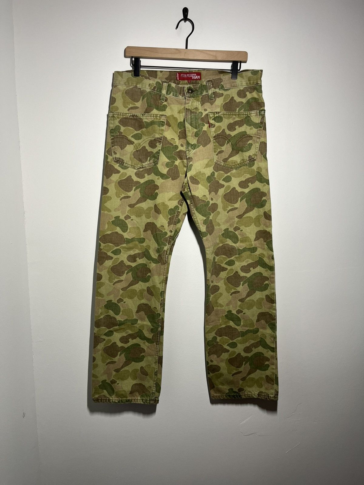 Junya Watanabe × Levi's Junya Watanabe Levis Camo Backwards Denim Jeans Pants S Size US 34 / EU 50 - 1 Thumbnail