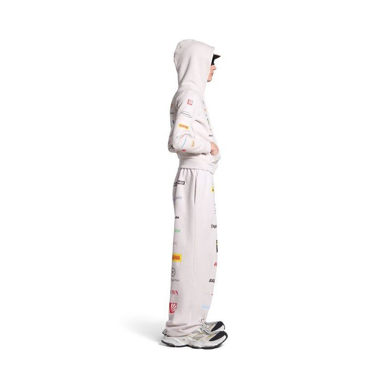 Balenciaga oc11z1025 Business English Baggy Sweatpants & Joggers White Size US 36 / EU 52 - 3 Thumbnail