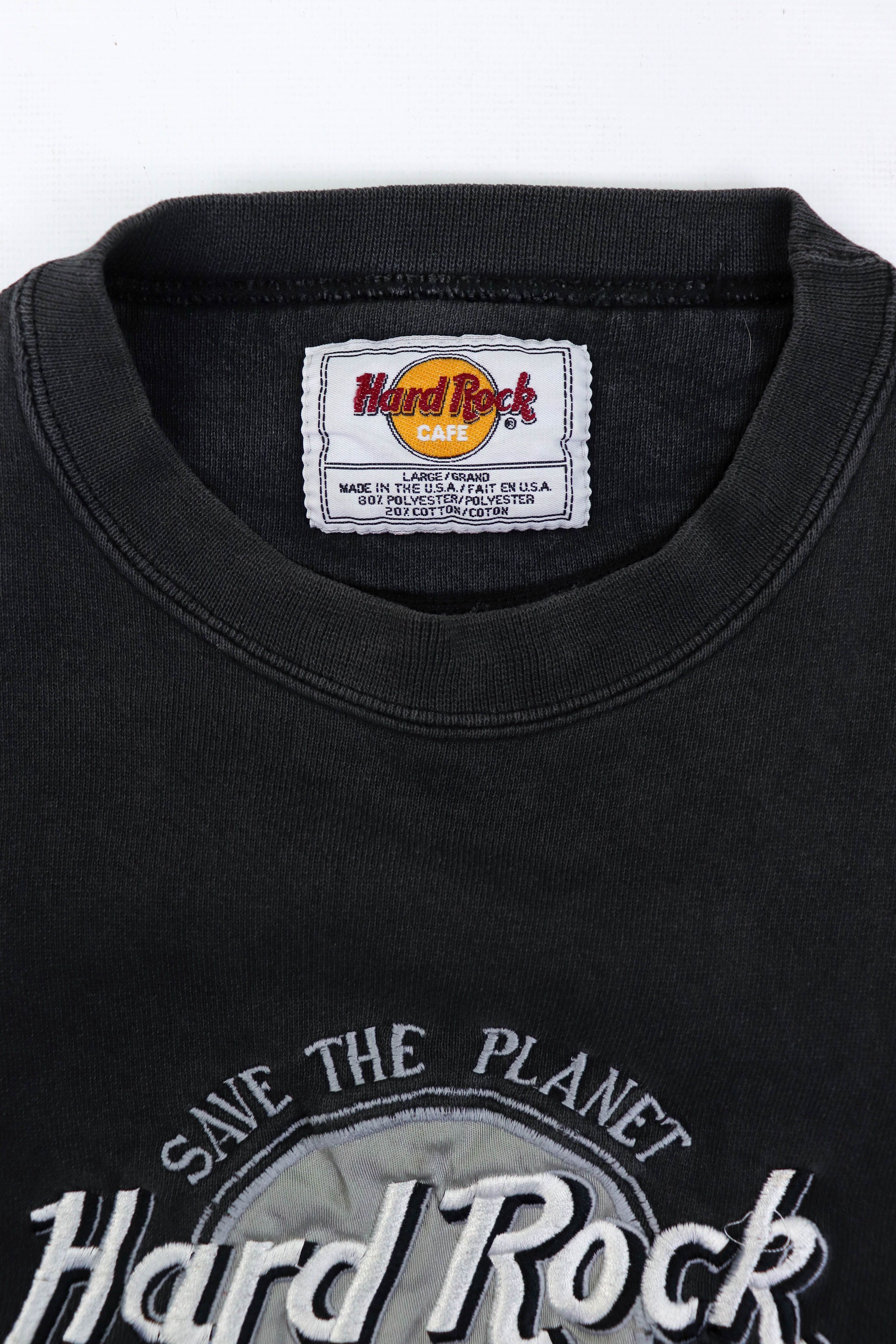 Hard Rock Cafe Hard Rock Cafe 90s Vintage Made in USA Distressed Sweatshirt Size US L / EU 52-54 / 3 - 12 Thumbnail