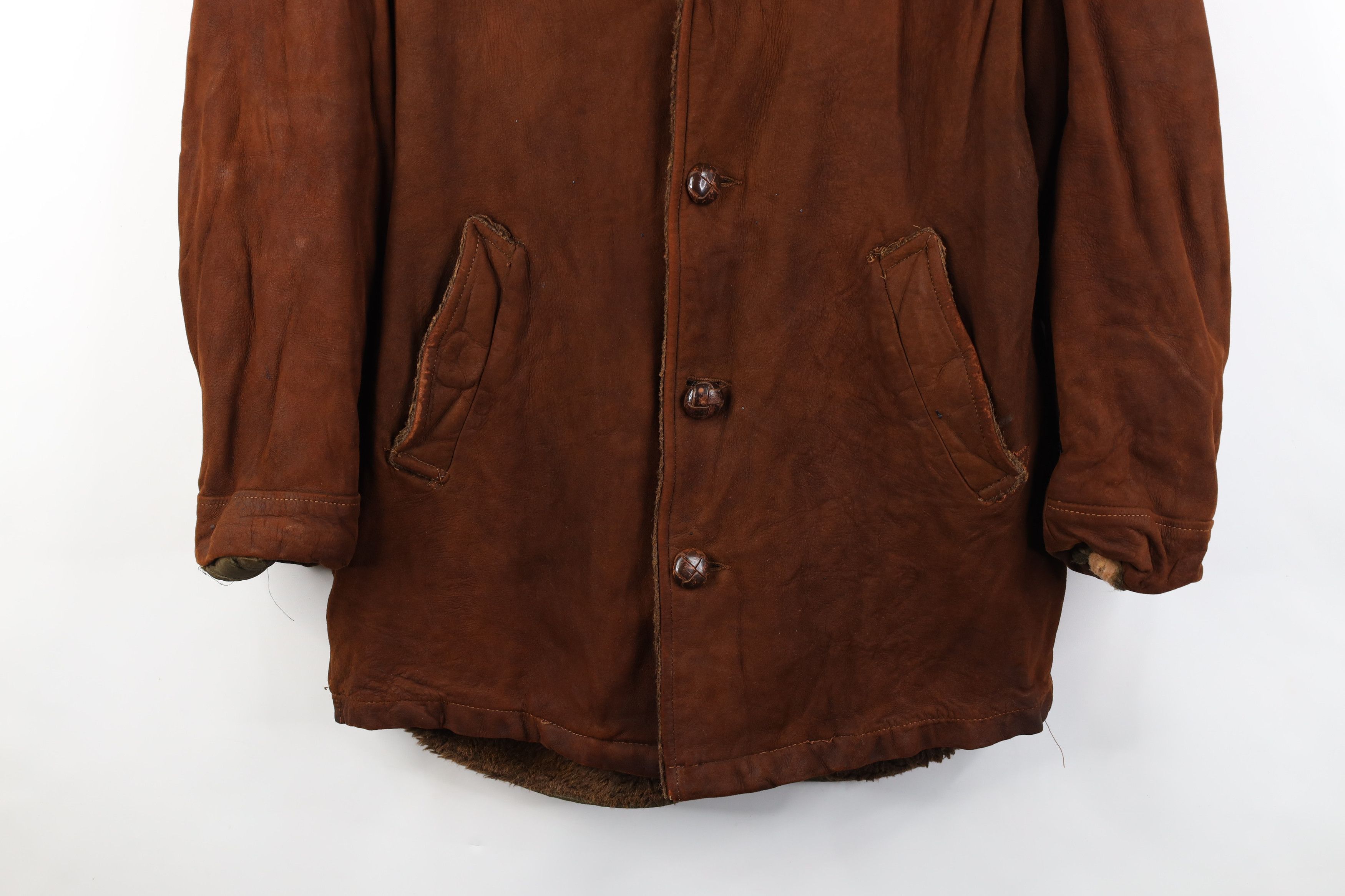 Vintage Vintage 50s McGregor Suede Leather Rancher Jacket Coat USA Size US XL / EU 56 / 4 - 3 Thumbnail