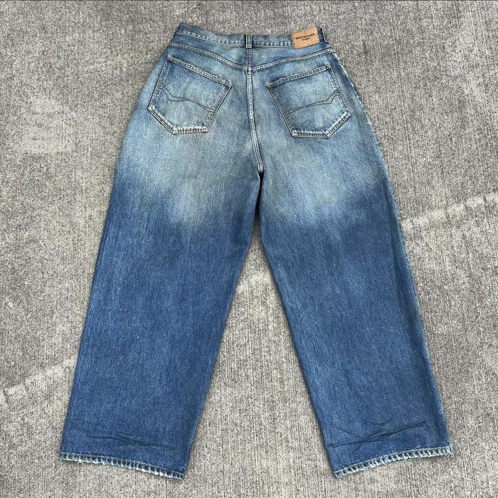 Balenciaga Waxed Baggy Denim | Grailed