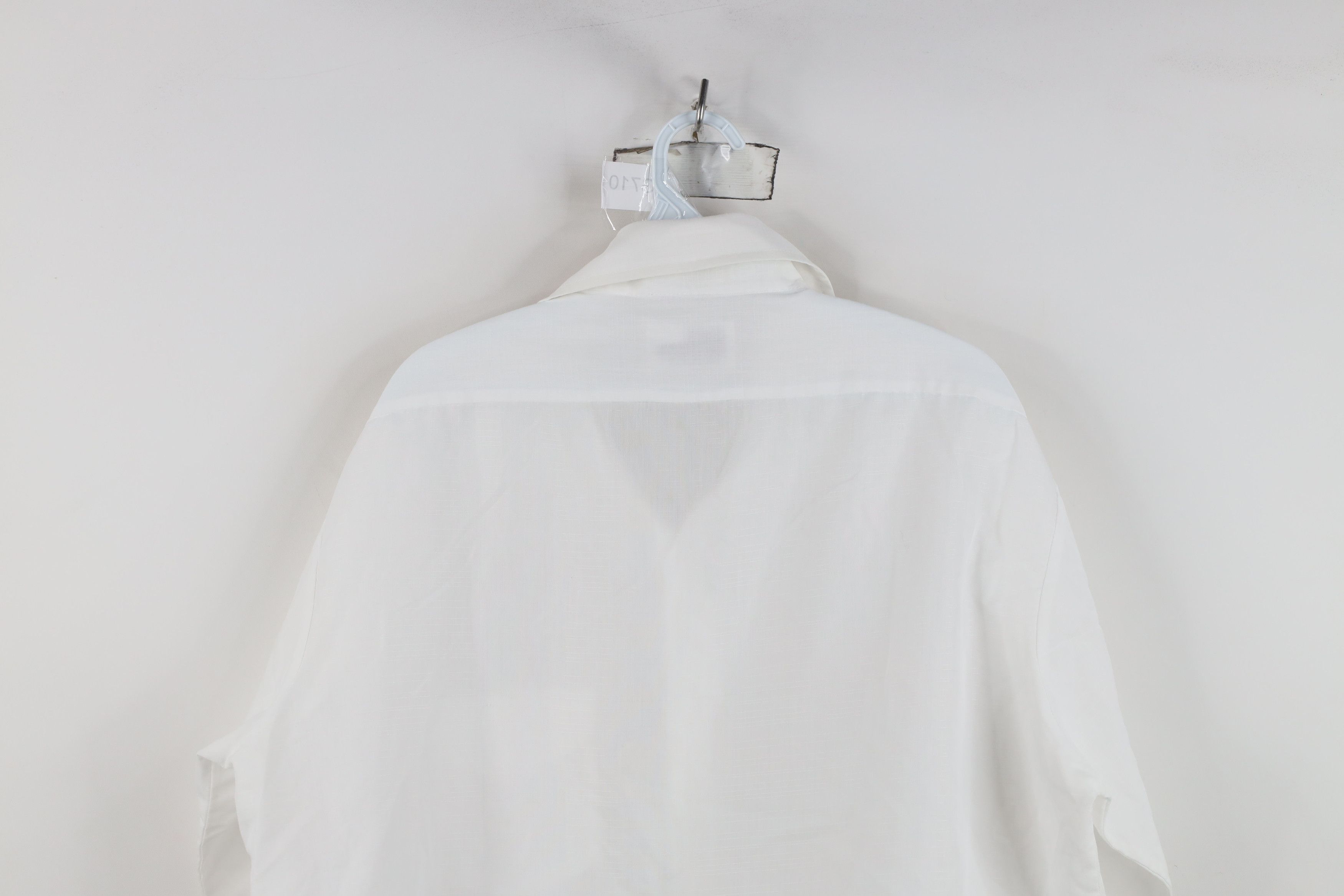 Vintage Vintage 70s Streetwear Checkered Collared Button Shirt White Size US XL / EU 56 / 4 - 9 Thumbnail