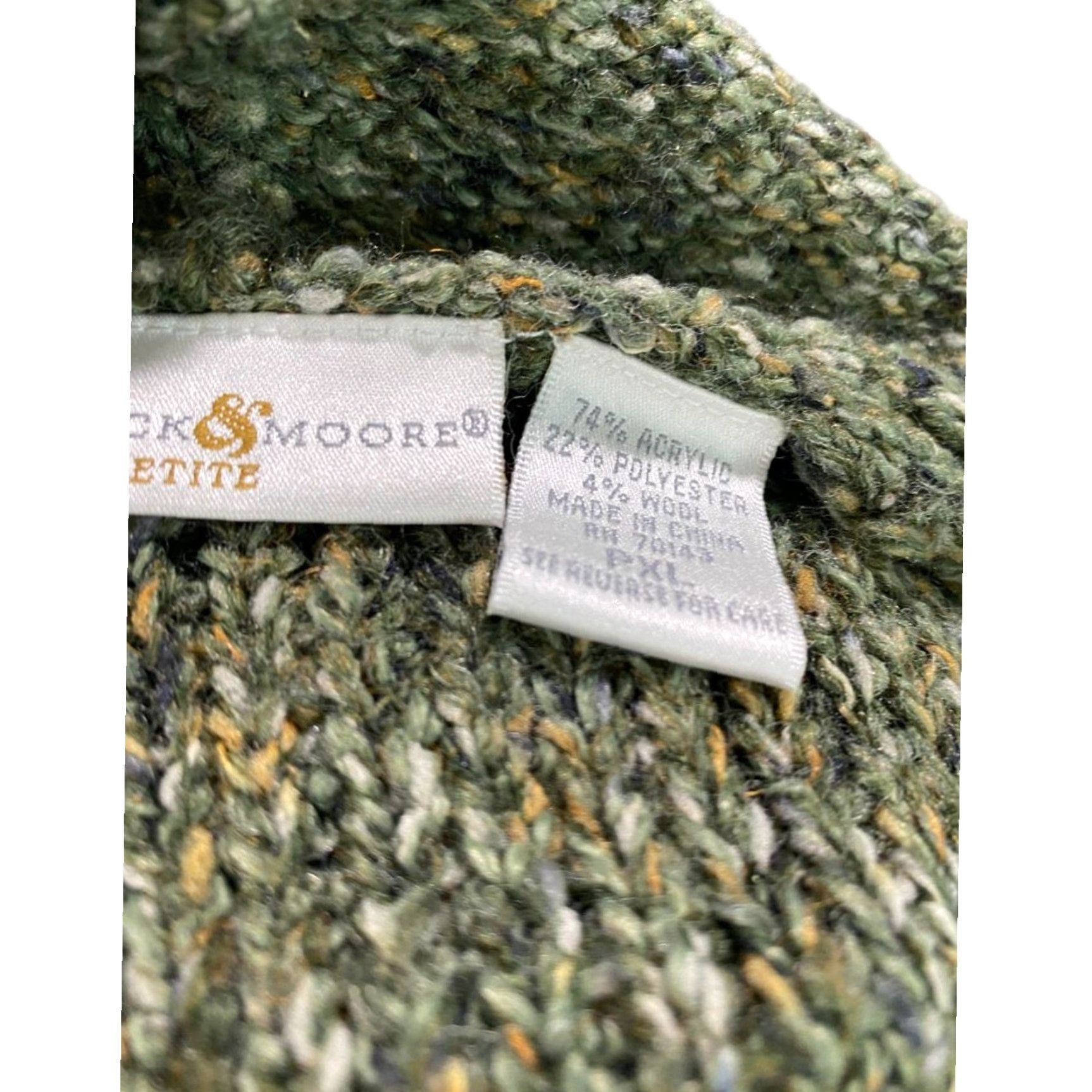 Vintage VINTAGE Preswick & Moore Petite Sage Green Womens Cardigan Sweater Buckle PXL Size XL / US 12-14 / IT 48-50 - 6 Thumbnail