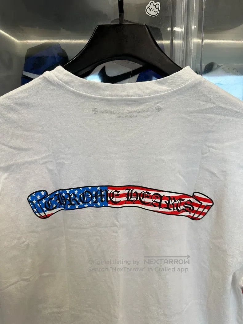 Chrome Hearts CHROME HEARTS Size XL Mattyboy American flag scroll white s Size US XL / EU 56 / 4 - 4 Thumbnail