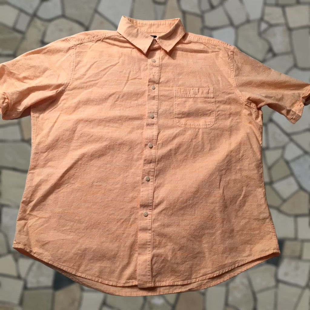 Vintage Mix & NY salmon Short Sleeve Button Up casual Shirt Mens L Size US L / EU 52-54 / 3 - 1 Thumbnail