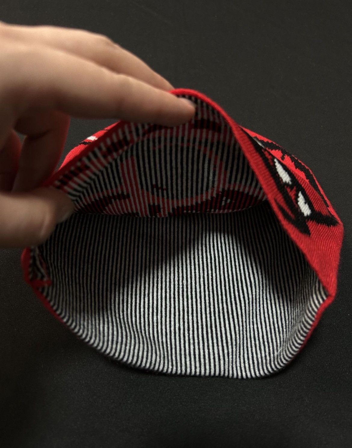 Japanese Brand Deadstock 420 Heartbreak No Cuff Knit Red Beanie Hats OS Size ONE SIZE - 3 Thumbnail