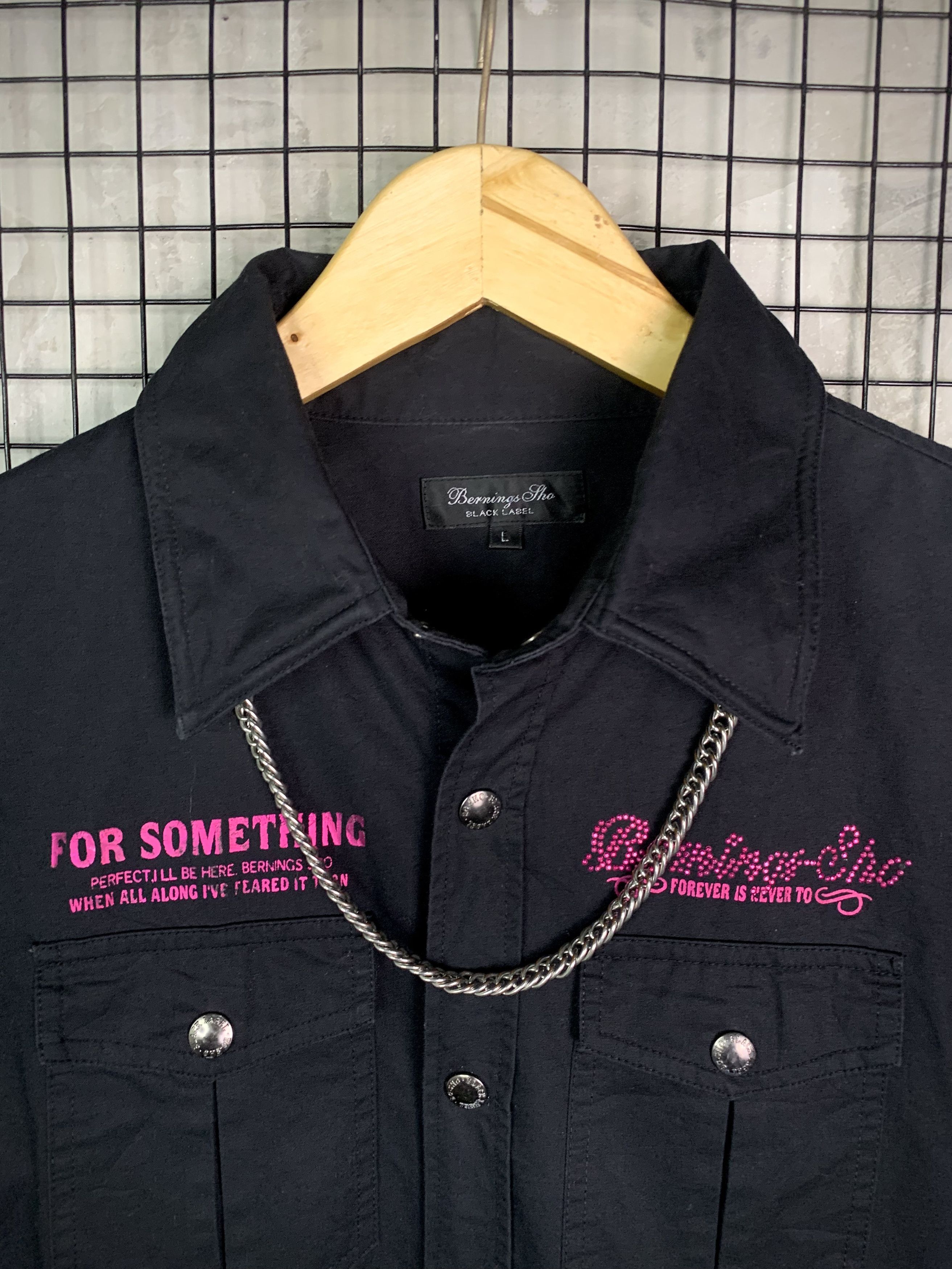 BERNINGS SHO Bernings Sho Punk Rock Rhinestone Skull Gothic Poem Size US L / EU 52-54 / 3 - 3 Thumbnail