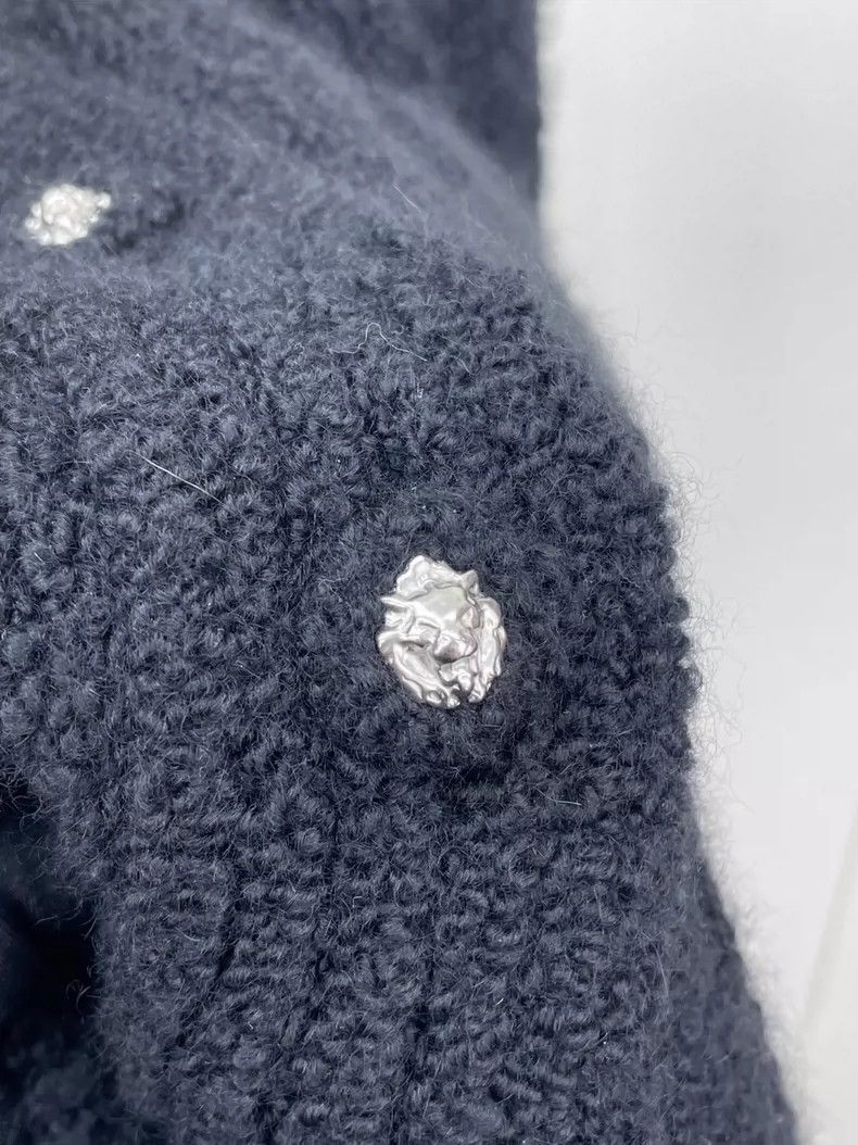Chanel Chanel 24K lion buckle lace sleeve knitted cardigan jacket Size XS / US 0-2 / IT 36-38 - 4 Thumbnail