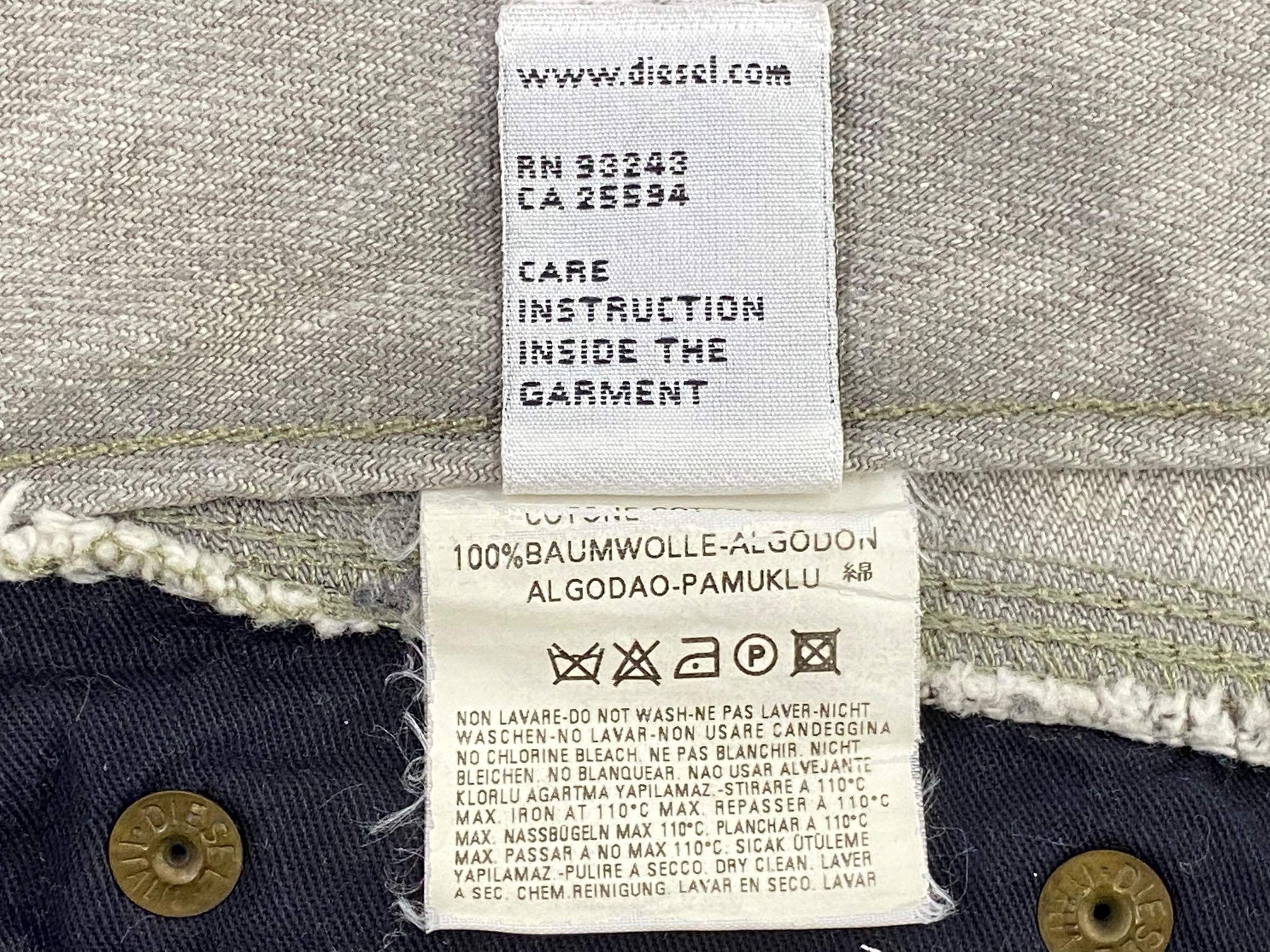 Diesel Diesel Industries Skinny Denim Jeans Size 29" - 8 Thumbnail