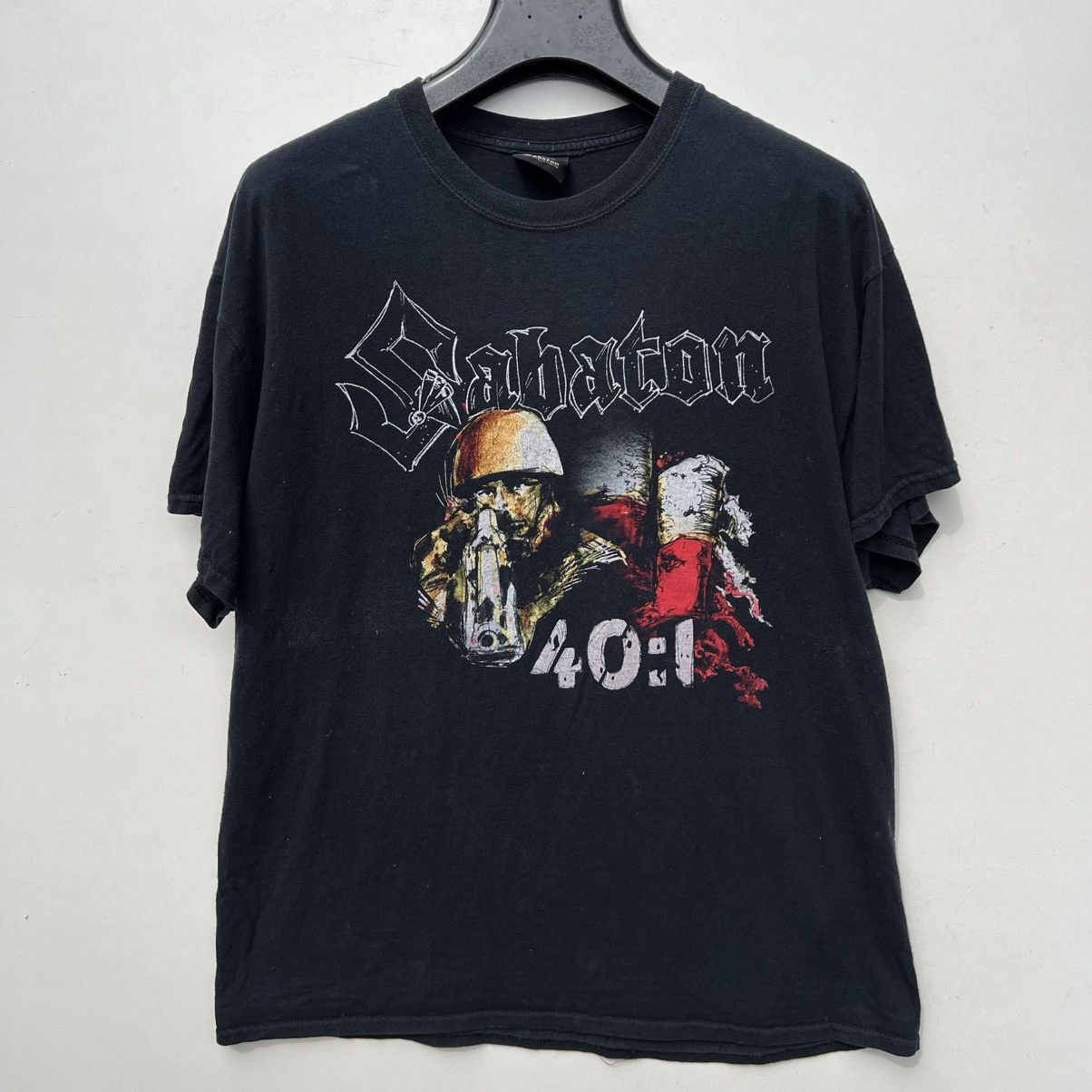 Band Tees × Vintage SABATON T-shirt Promo 2008 Always Remember A Fallen Soldier Size US XL / EU 56 / 4 - 1 Thumbnail