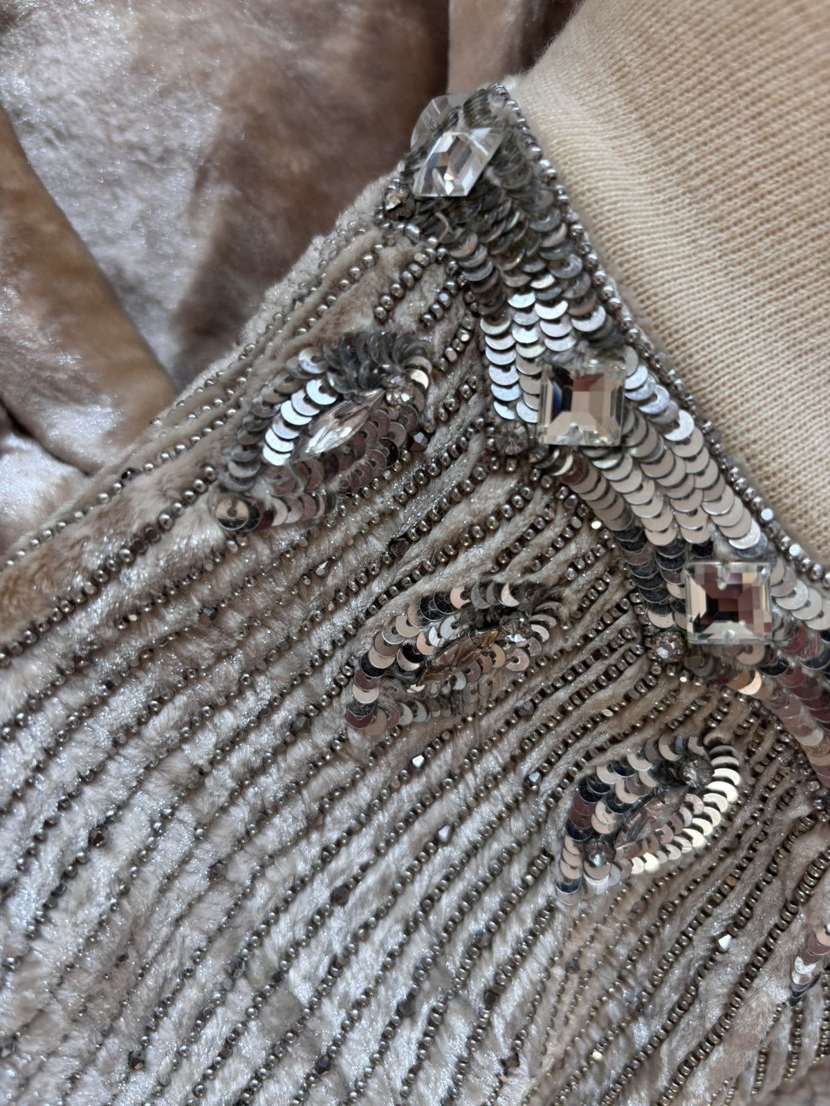 Saint Laurent Paris Saint Laurent FW16 crystal embedded lamb fur jacket Size US M / EU 48-50 / 2 - 16 Thumbnail