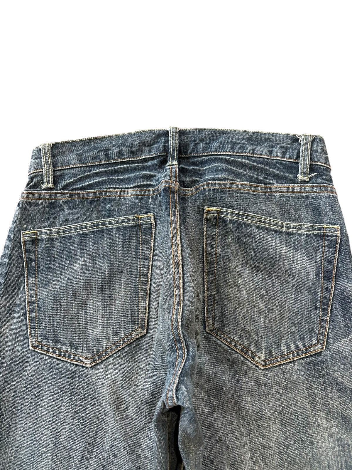 Uniqlo Vintage Japanese Brand Mud Wash Distressed Jeans Size US 31 - 4 Thumbnail