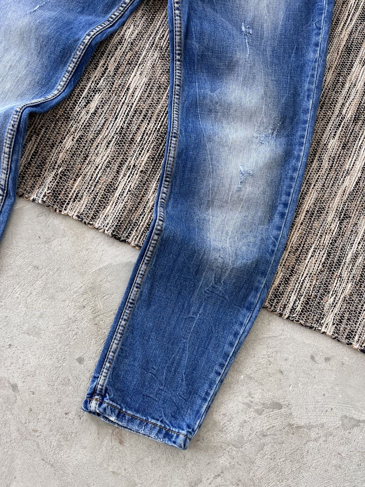 Designer Vintage Dolce Gabbana Style Jeans Denim Pants Y2K Avantgarde Size US 29 - 4 Thumbnail